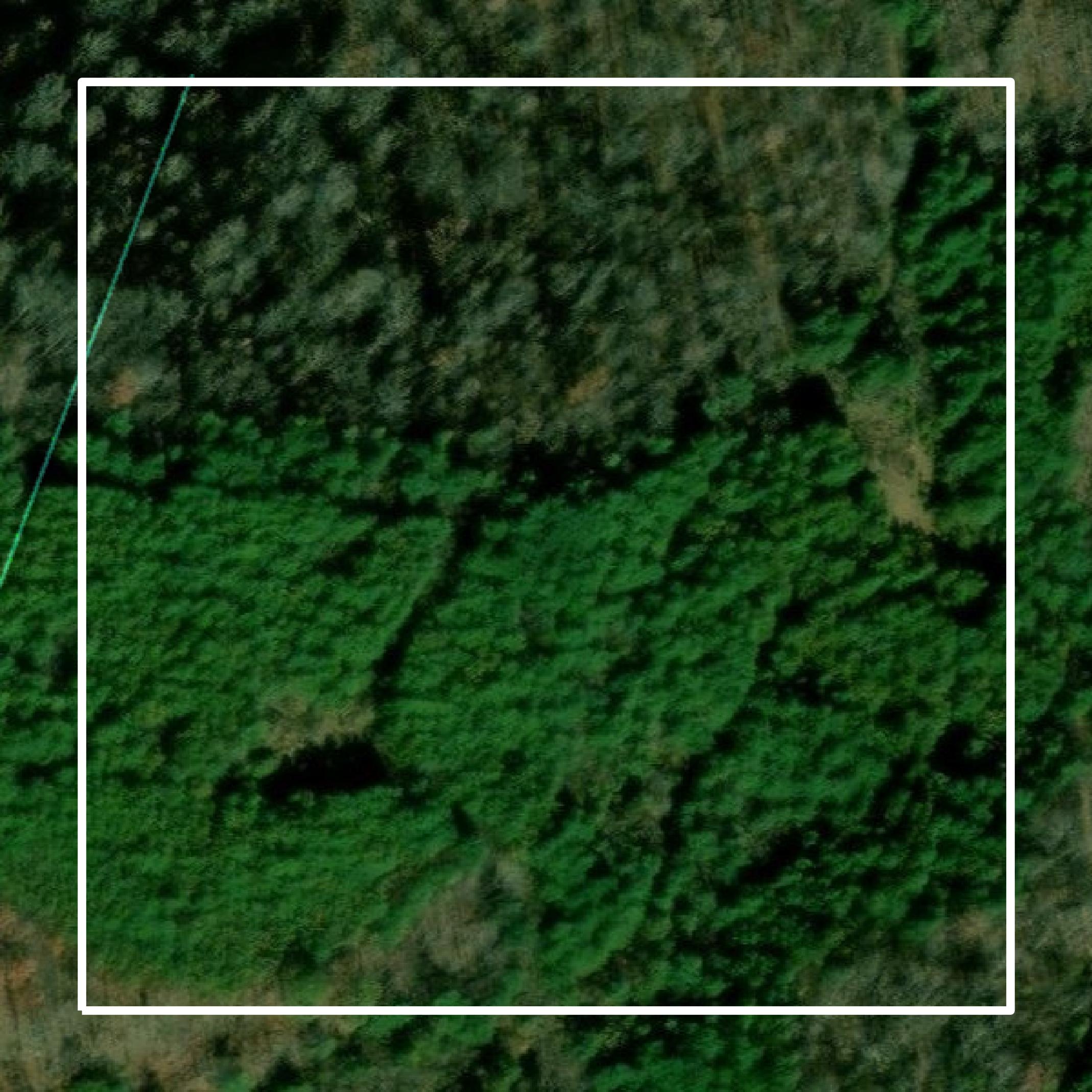 This image shows parcel and building data in Bath County created using GIS data in Equator.