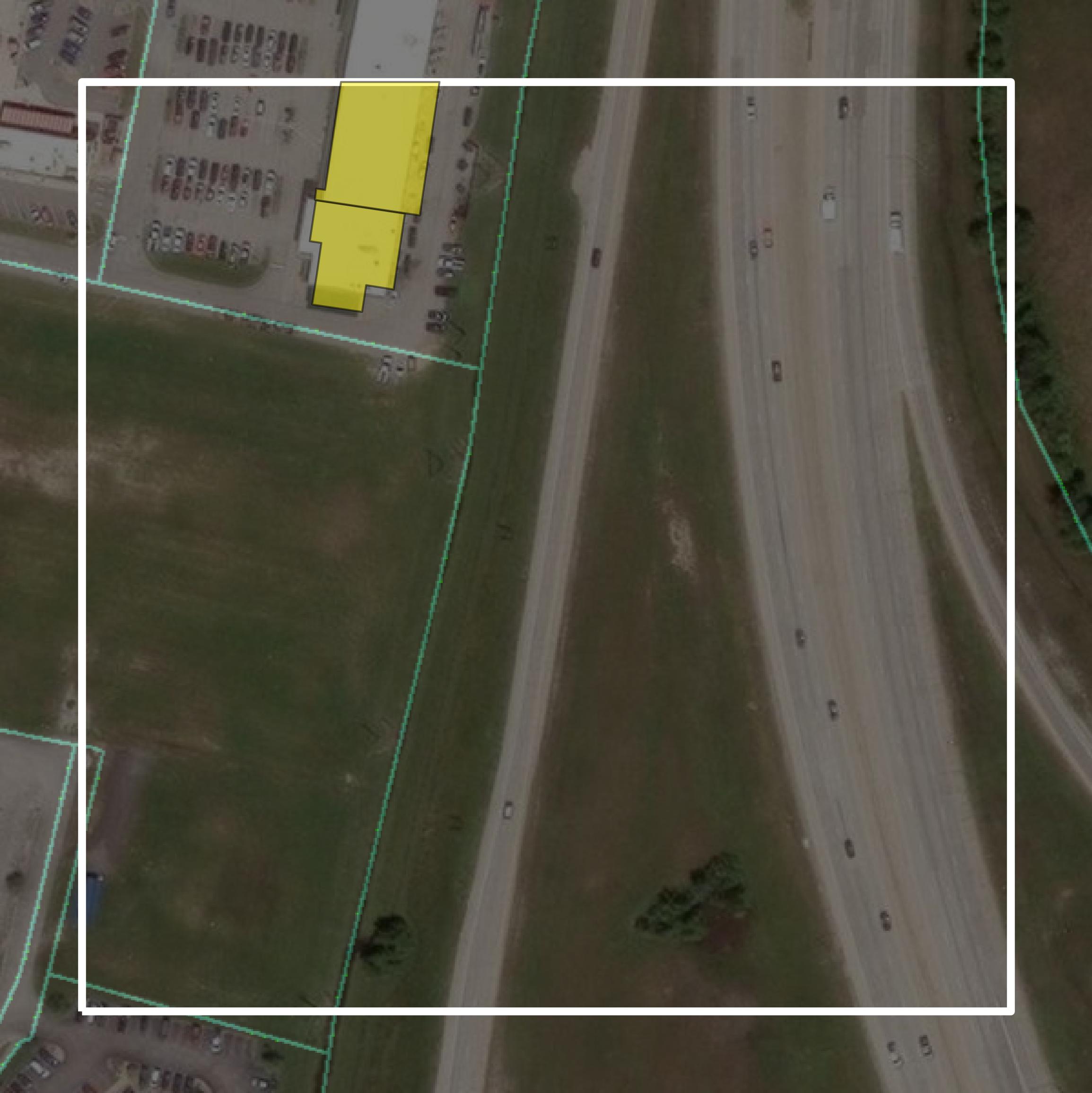 This image shows parcel and building data in Bullitt County created using GIS data in Equator.