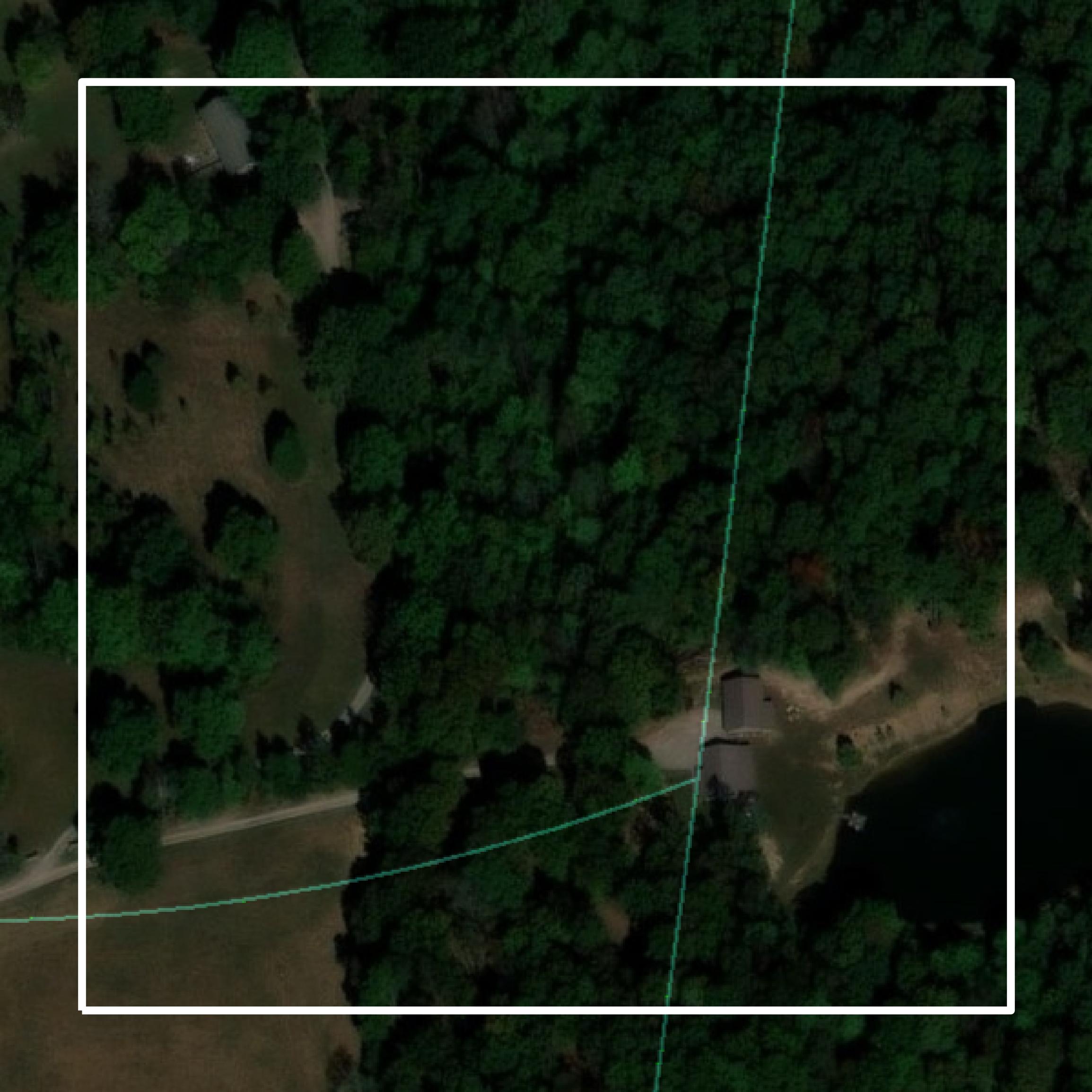 This image shows parcel and building data in Caldwell County created using GIS data in Equator.