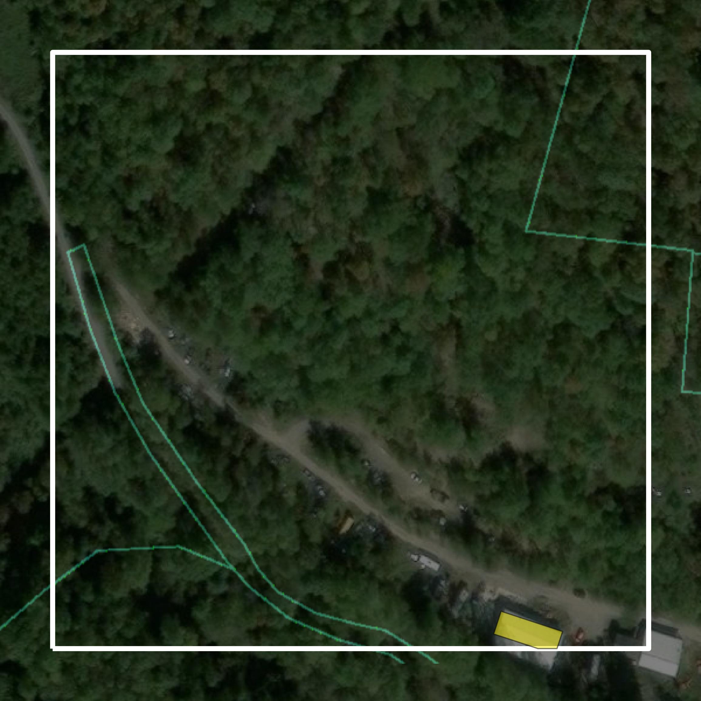 This image shows parcel and building data in Clay County created using GIS data in Equator.