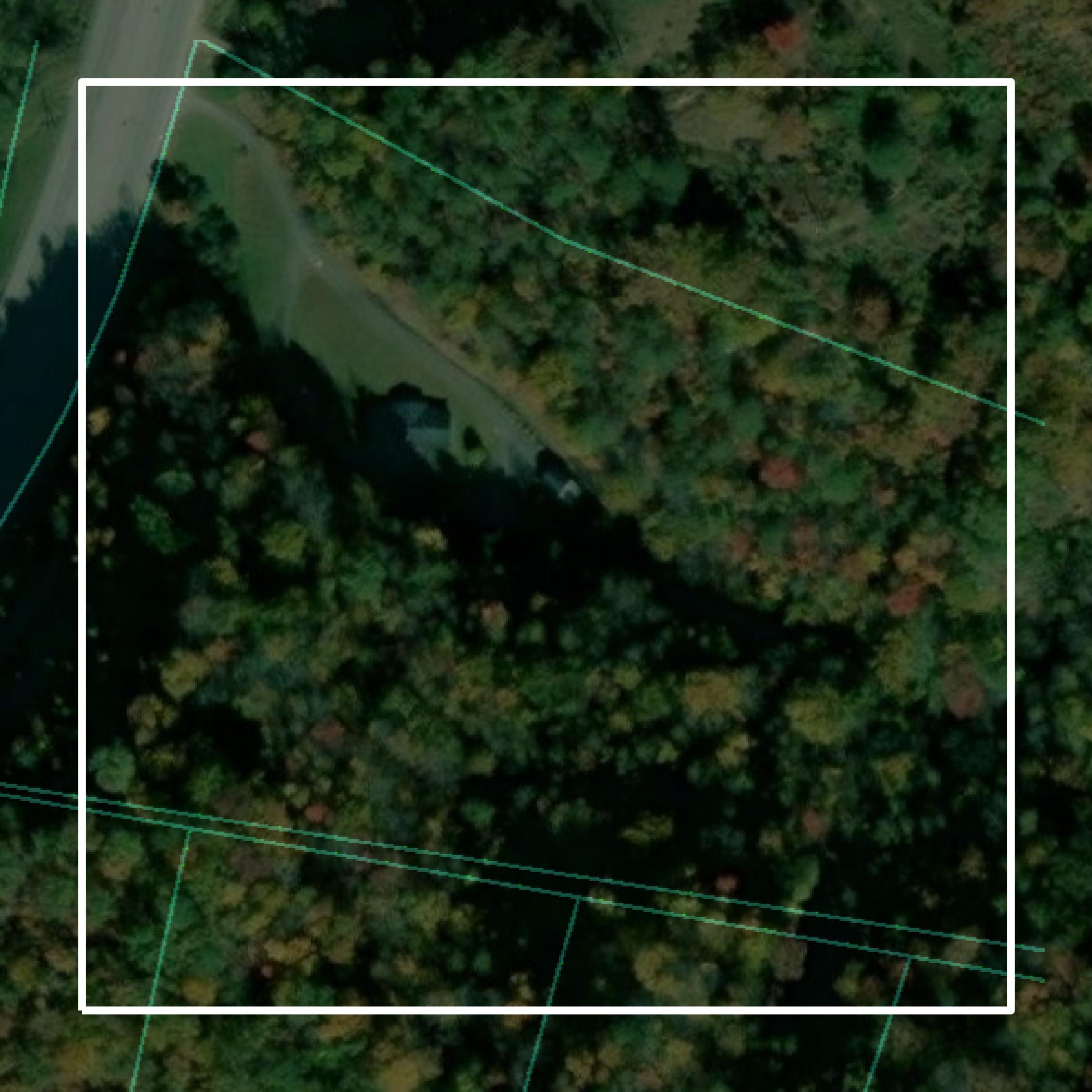 This image shows parcel and building data in Floyd County created using GIS data in Equator.
