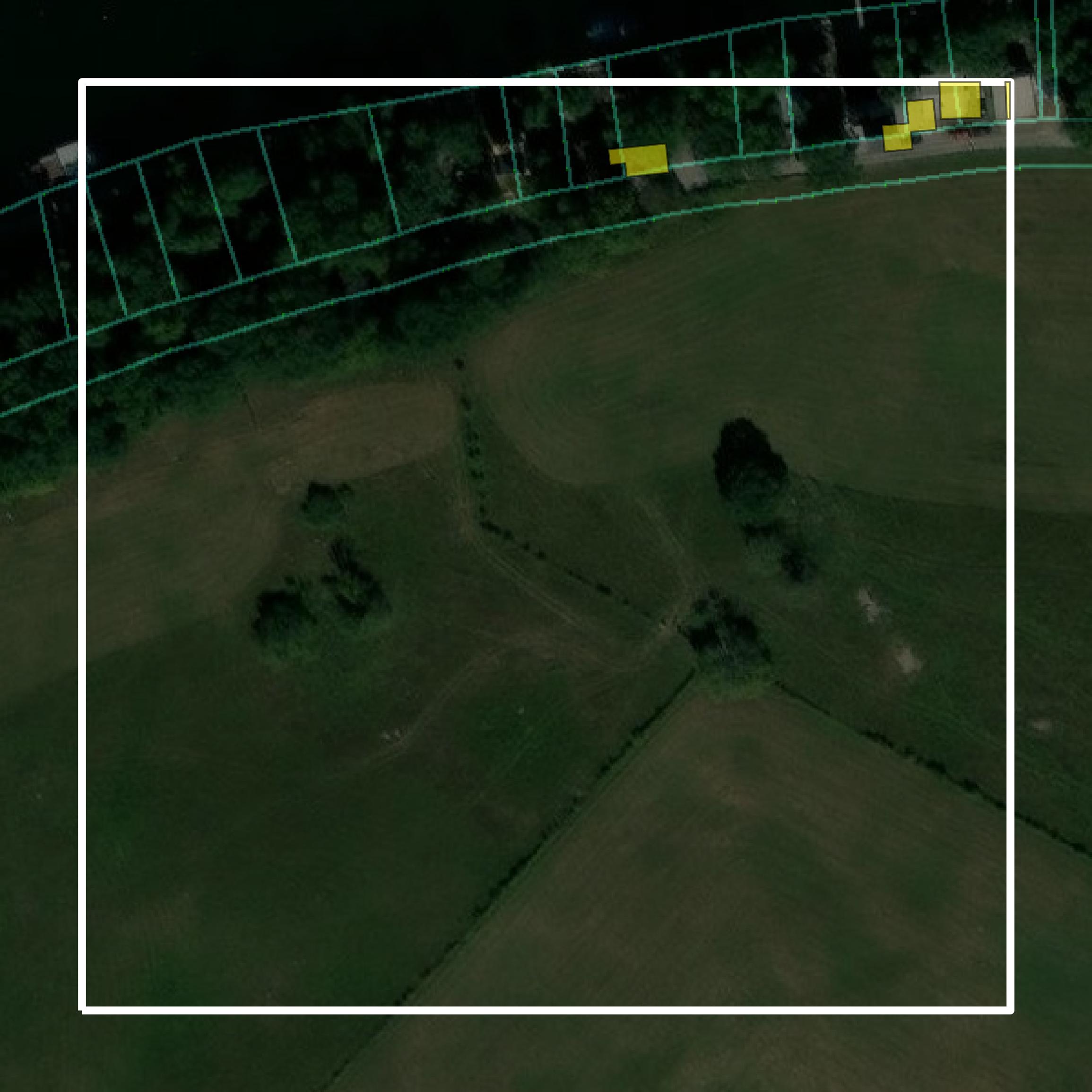 This image shows parcel and building data in Garrard County created using GIS data in Equator.
