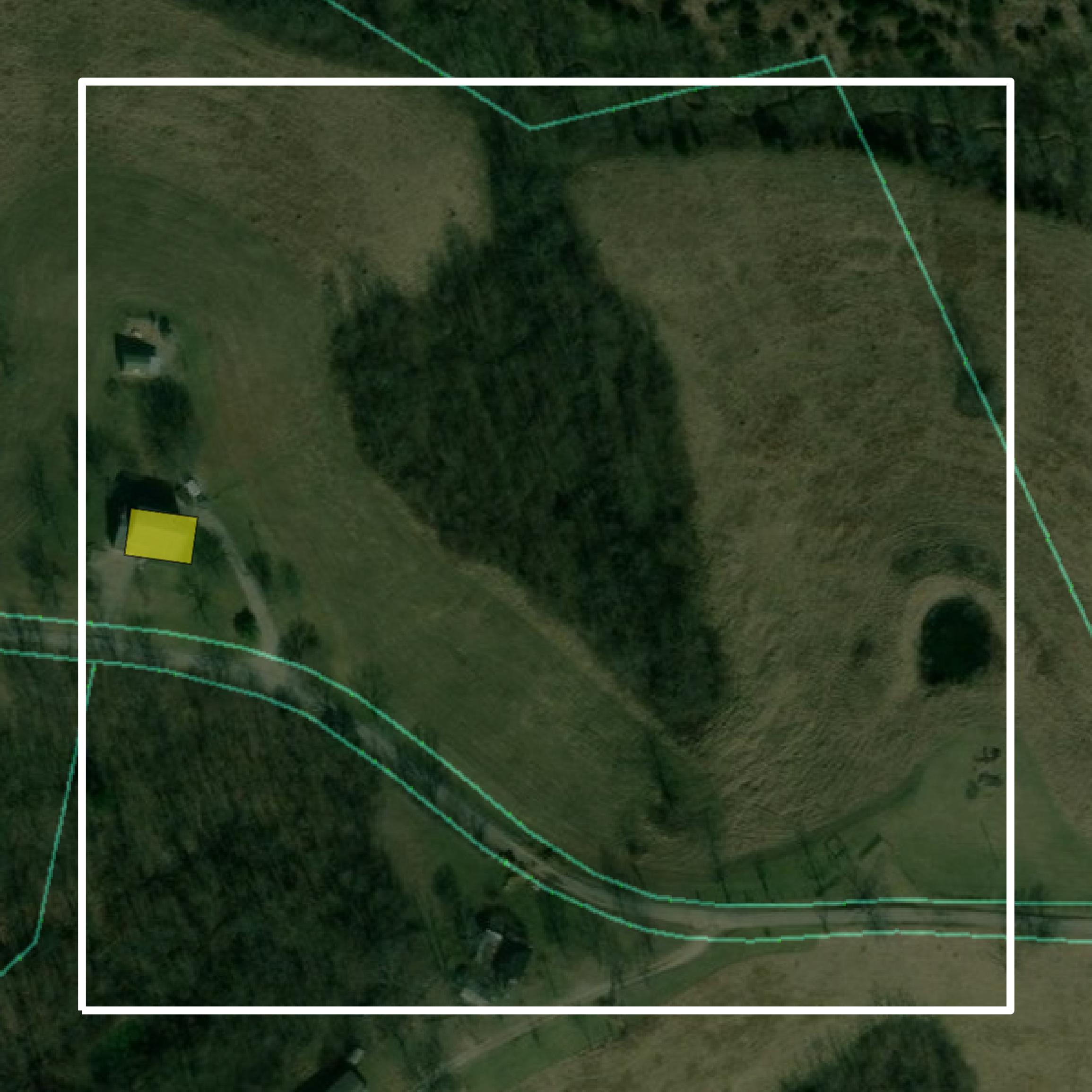 This image shows parcel and building data in Grant County created using GIS data in Equator.
