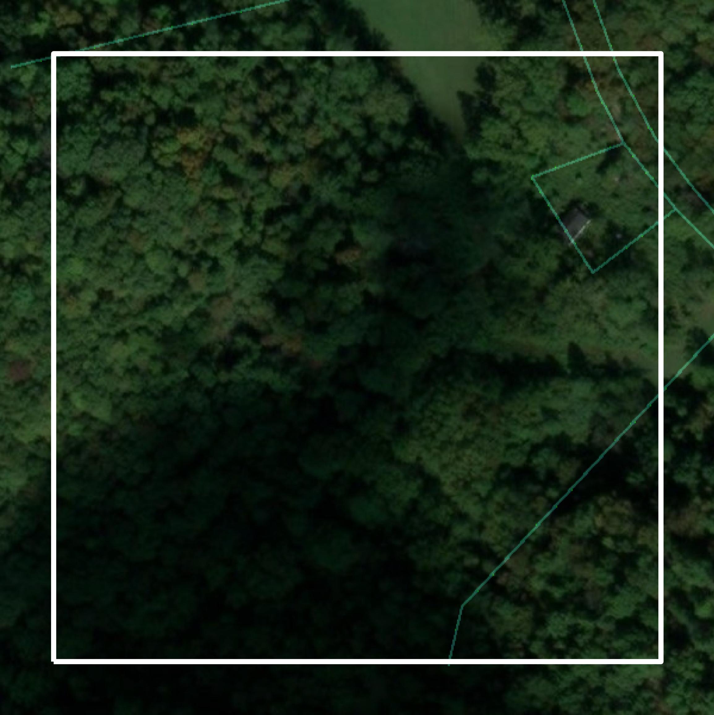 This image shows parcel and building data in Greenup County created using GIS data in Equator.
