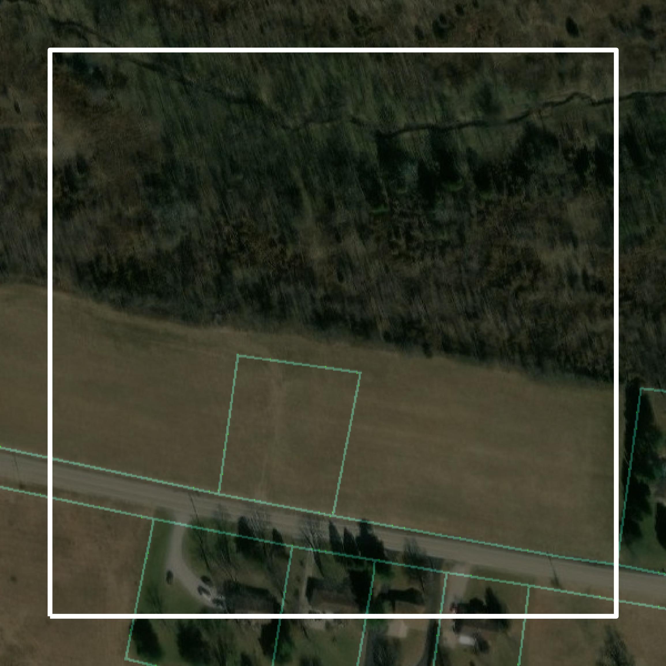 This image shows parcel and building data in Henry County created using GIS data in Equator.