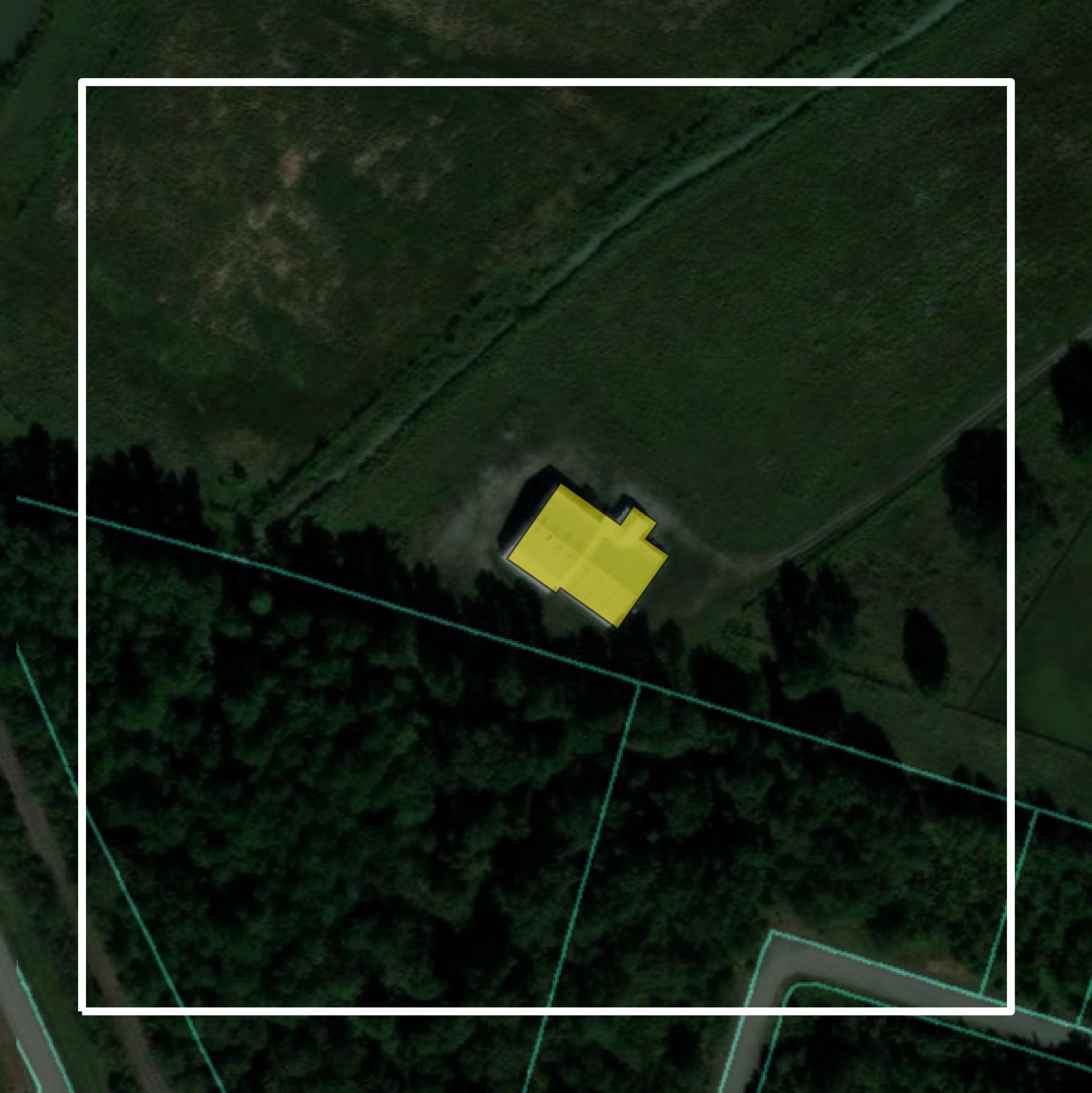 This image shows parcel and building data in Hopkins County created using GIS data in Equator.