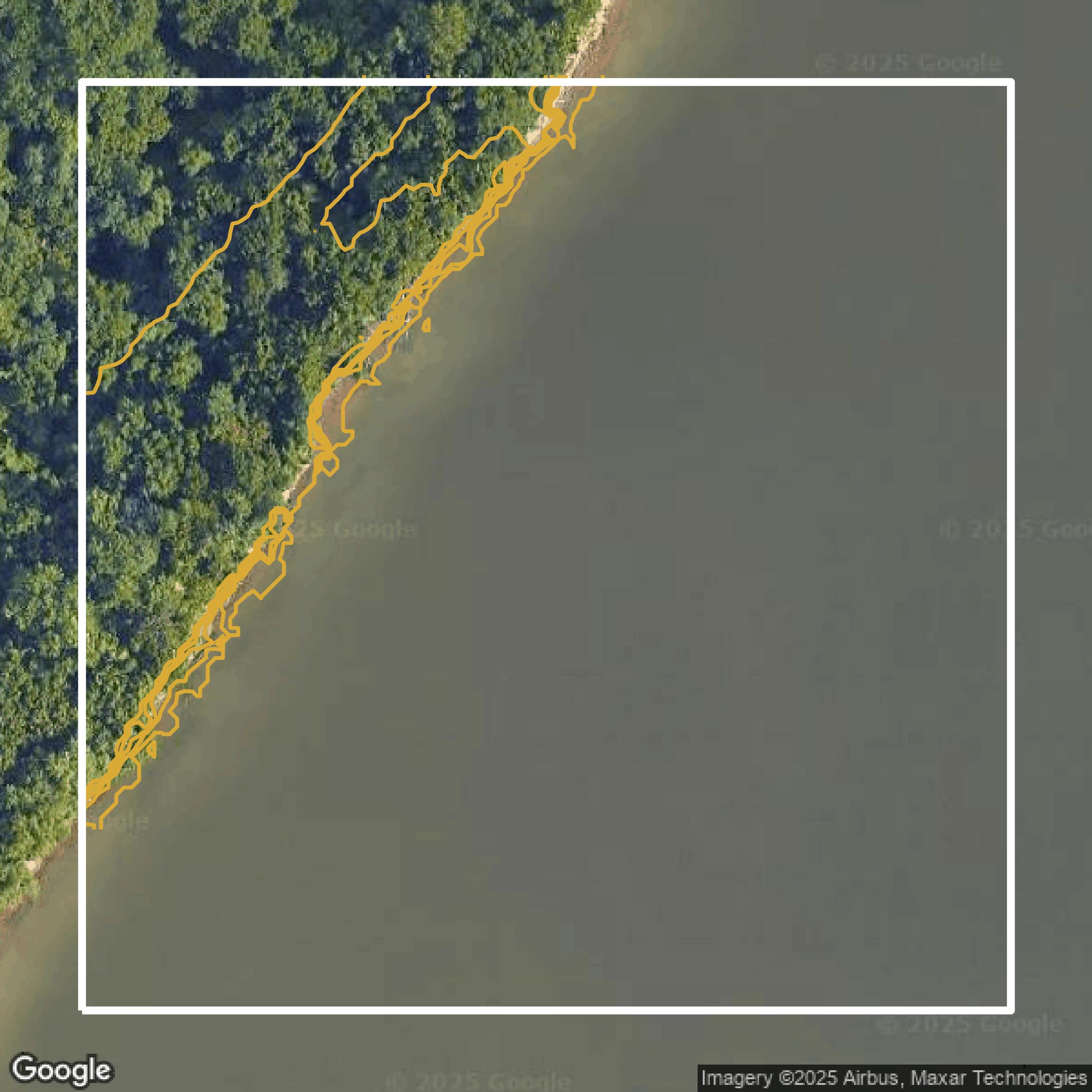 This image shows a contour map in Jefferson County created using GIS data in Equator.