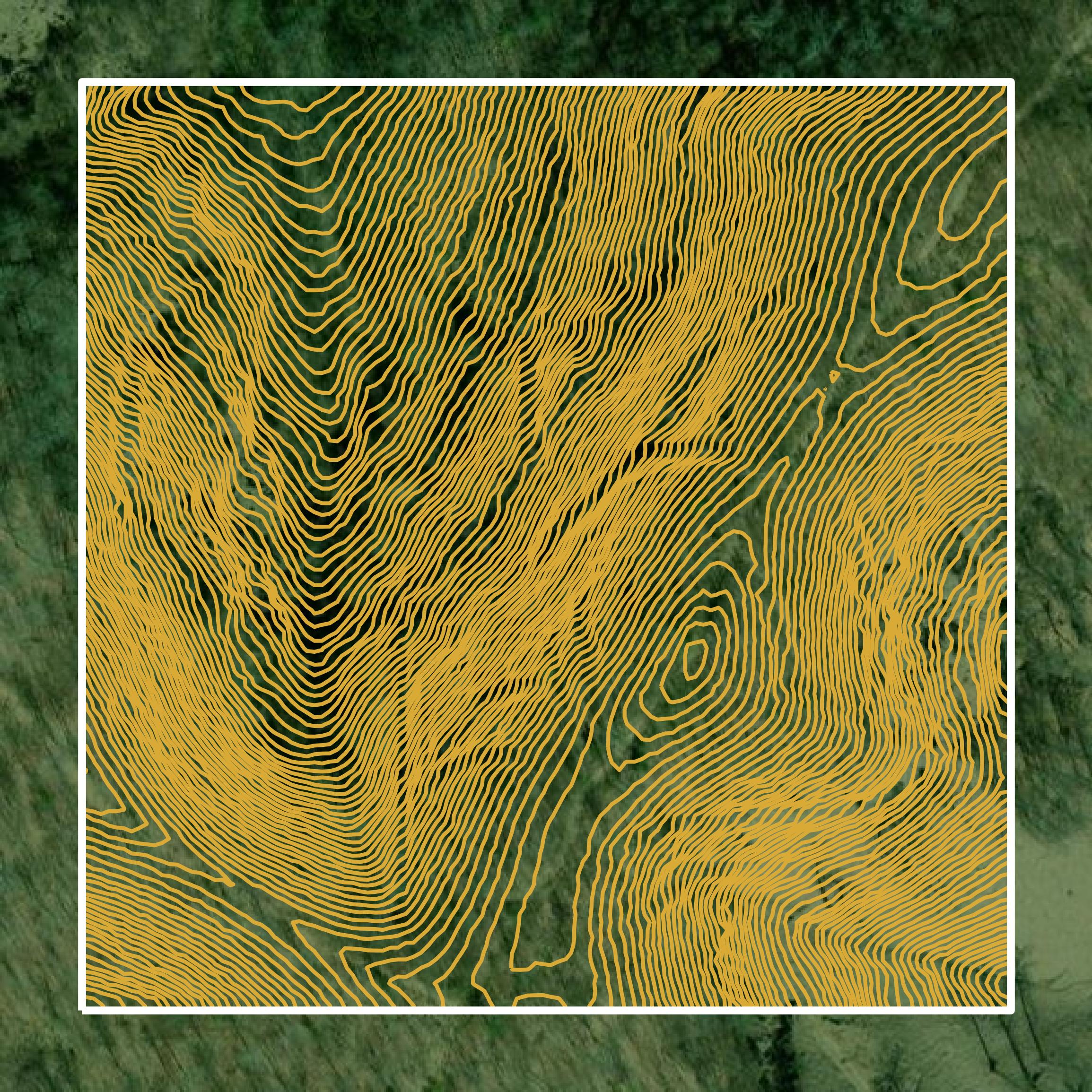 This image shows a contour map in Knox County created using GIS data in Equator.