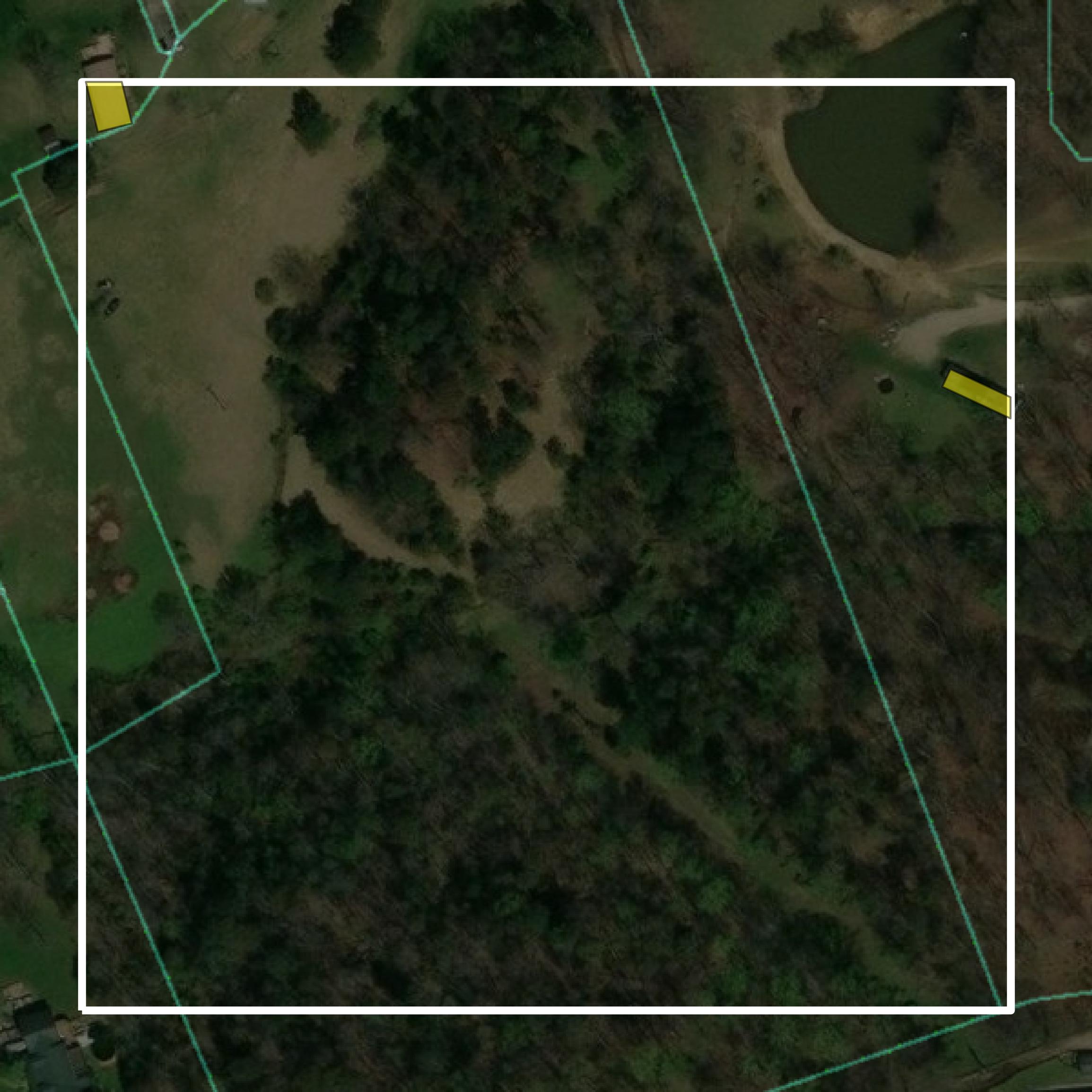 This image shows parcel and building data in Laurel County created using GIS data in Equator.