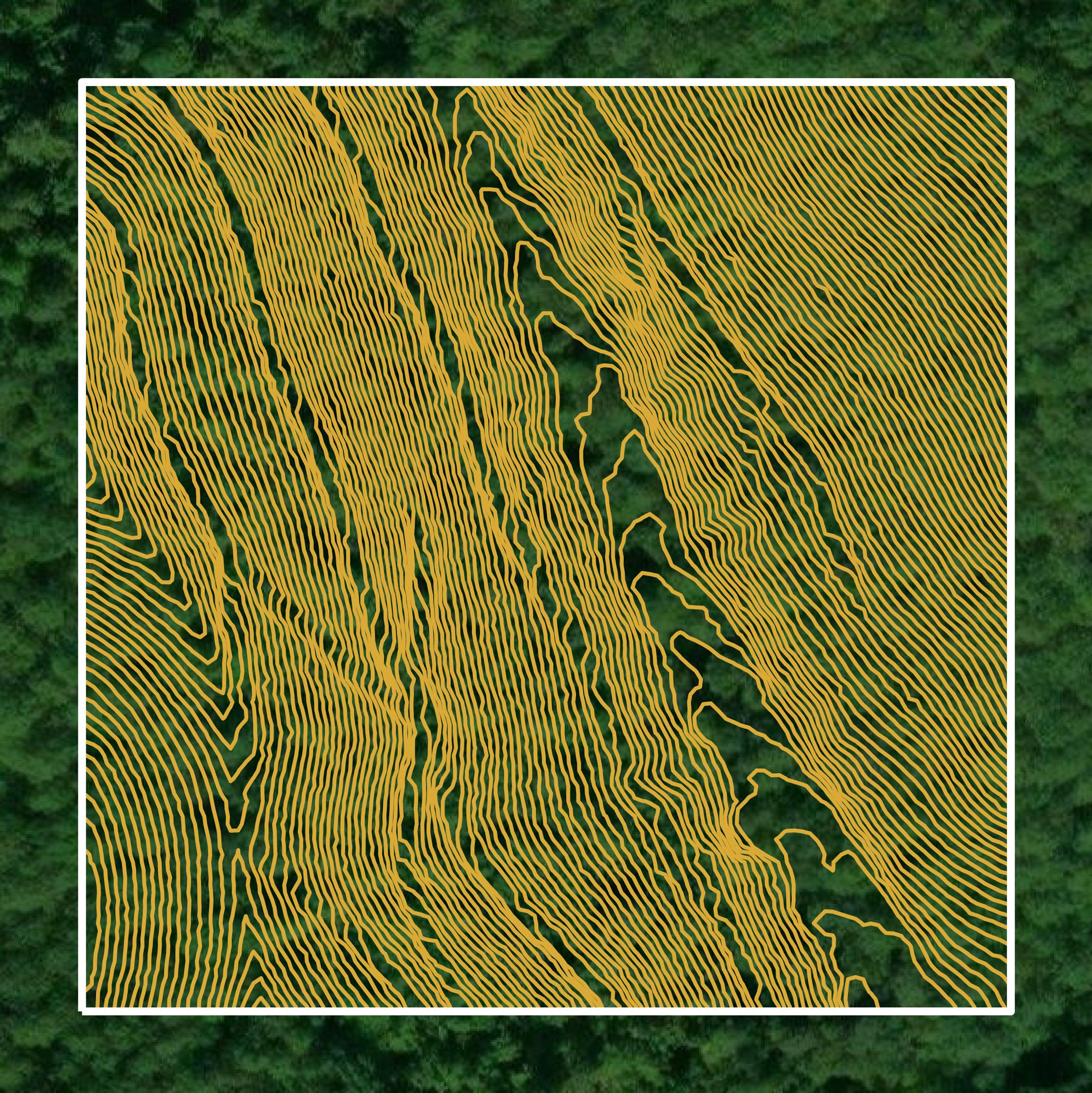 This image shows a contour map in Lewis County created using GIS data in Equator.