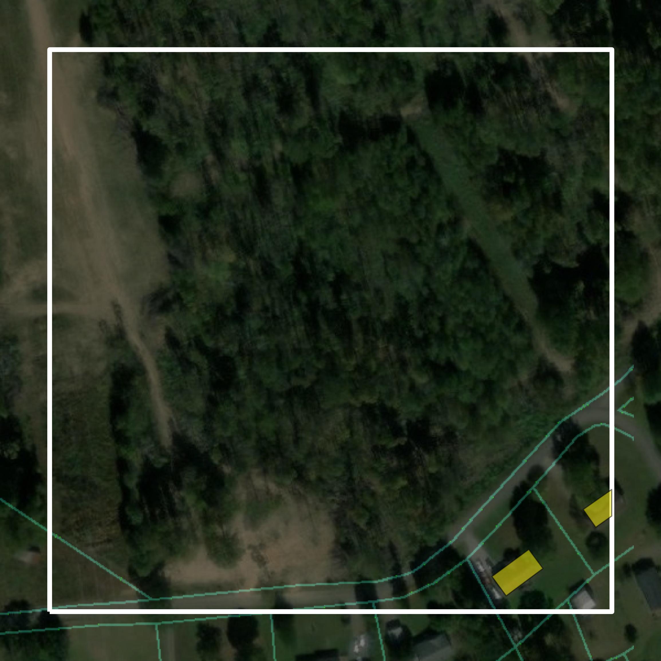 This image shows parcel and building data in Muhlenberg County created using GIS data in Equator.
