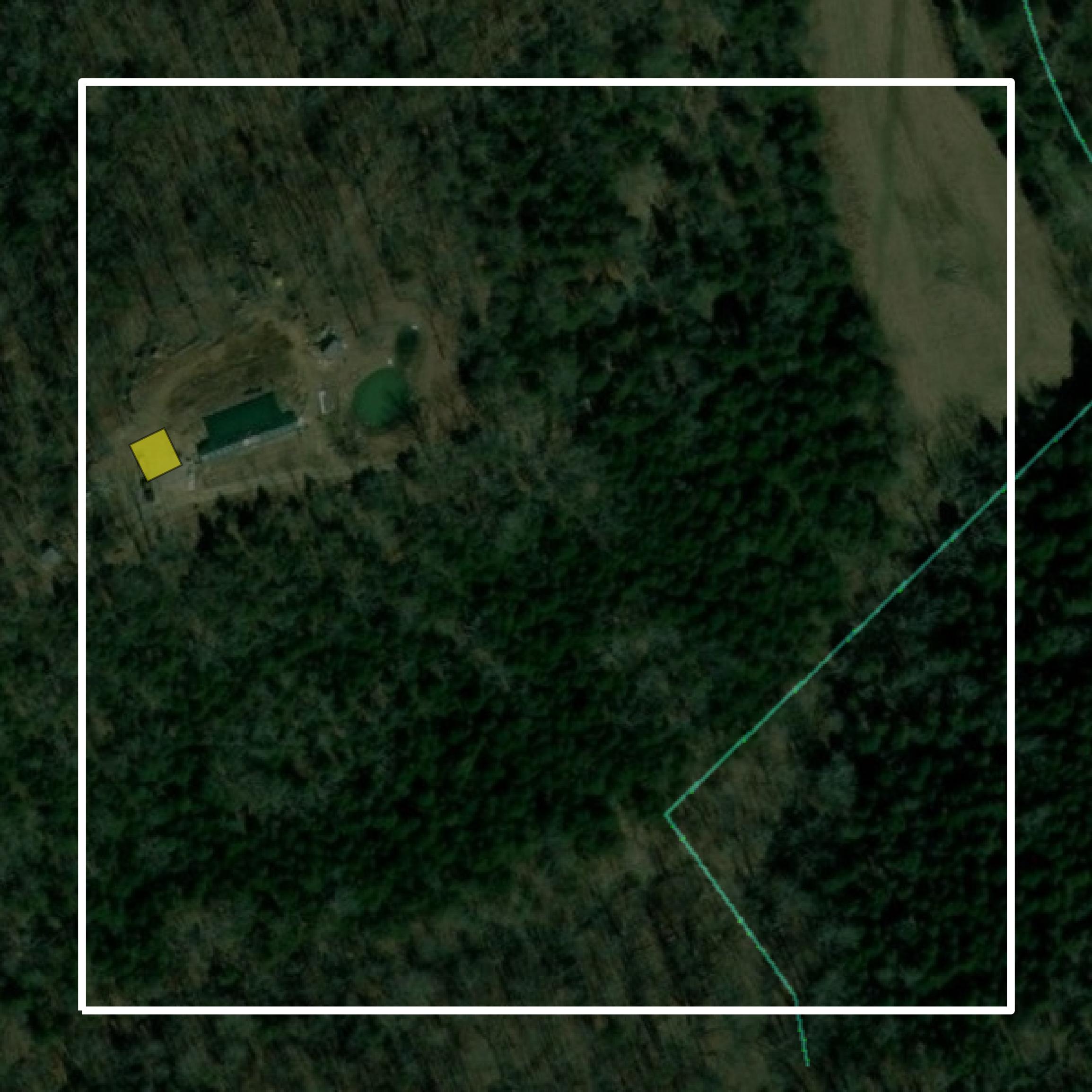 This image shows parcel and building data in Owen County created using GIS data in Equator.