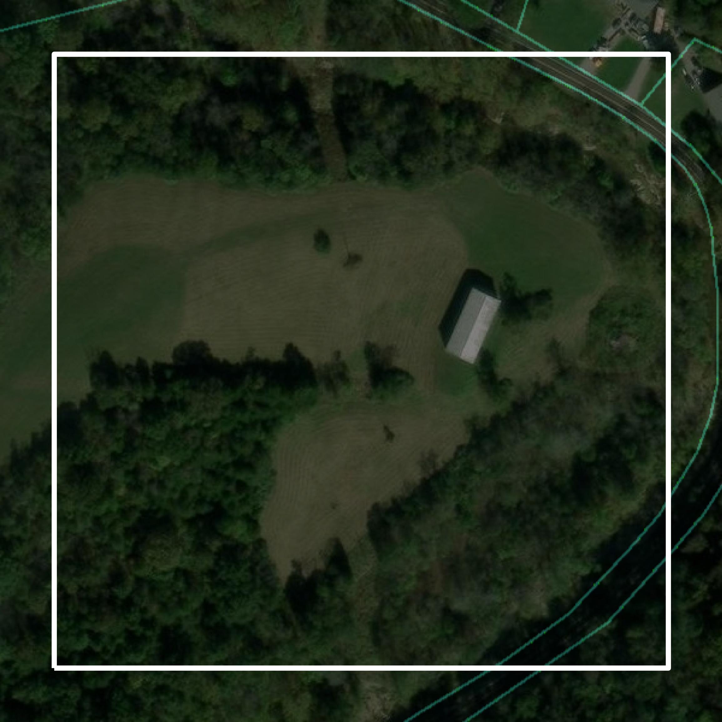 This image shows parcel and building data in Pendleton County created using GIS data in Equator.