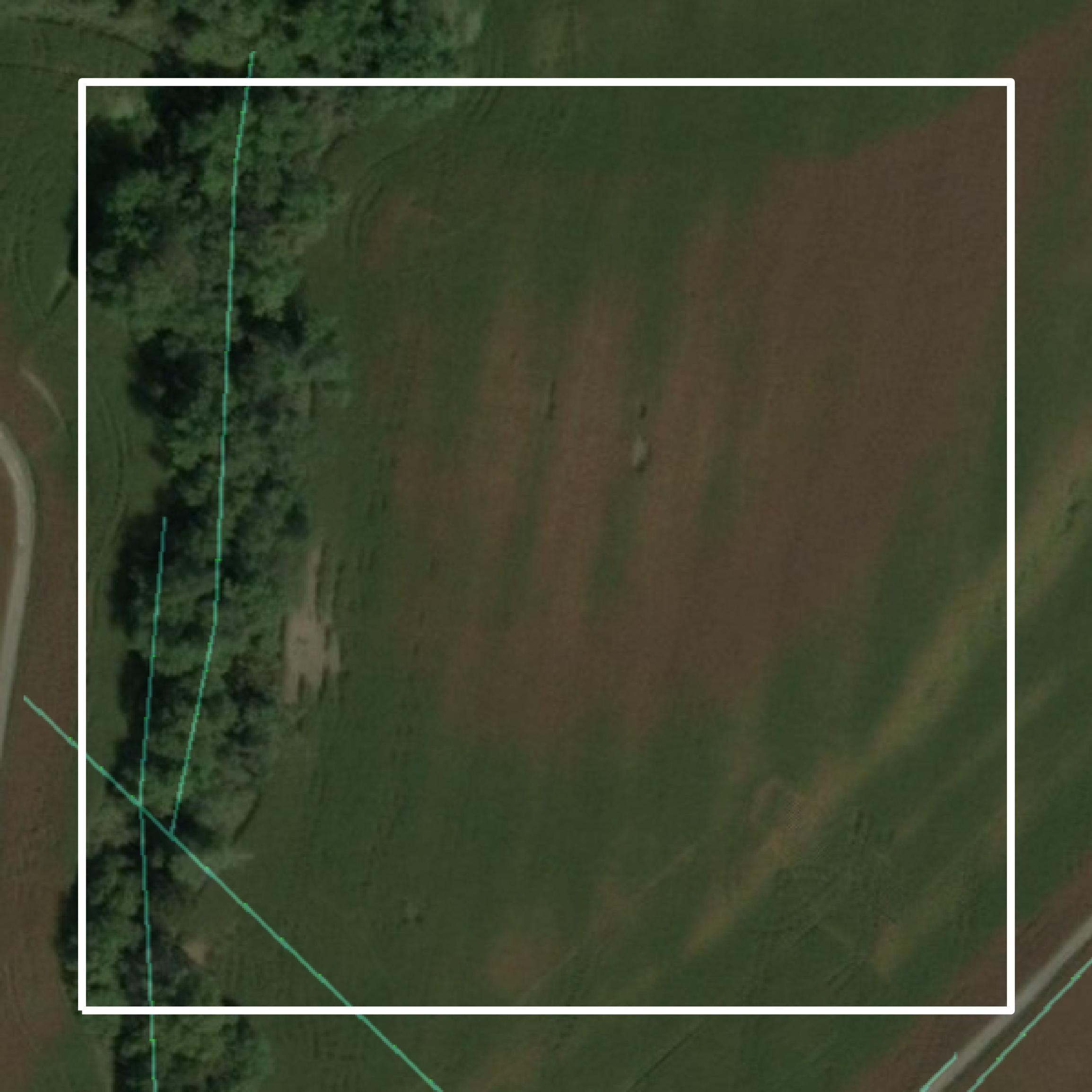 This image shows parcel and building data in Spencer County created using GIS data in Equator.