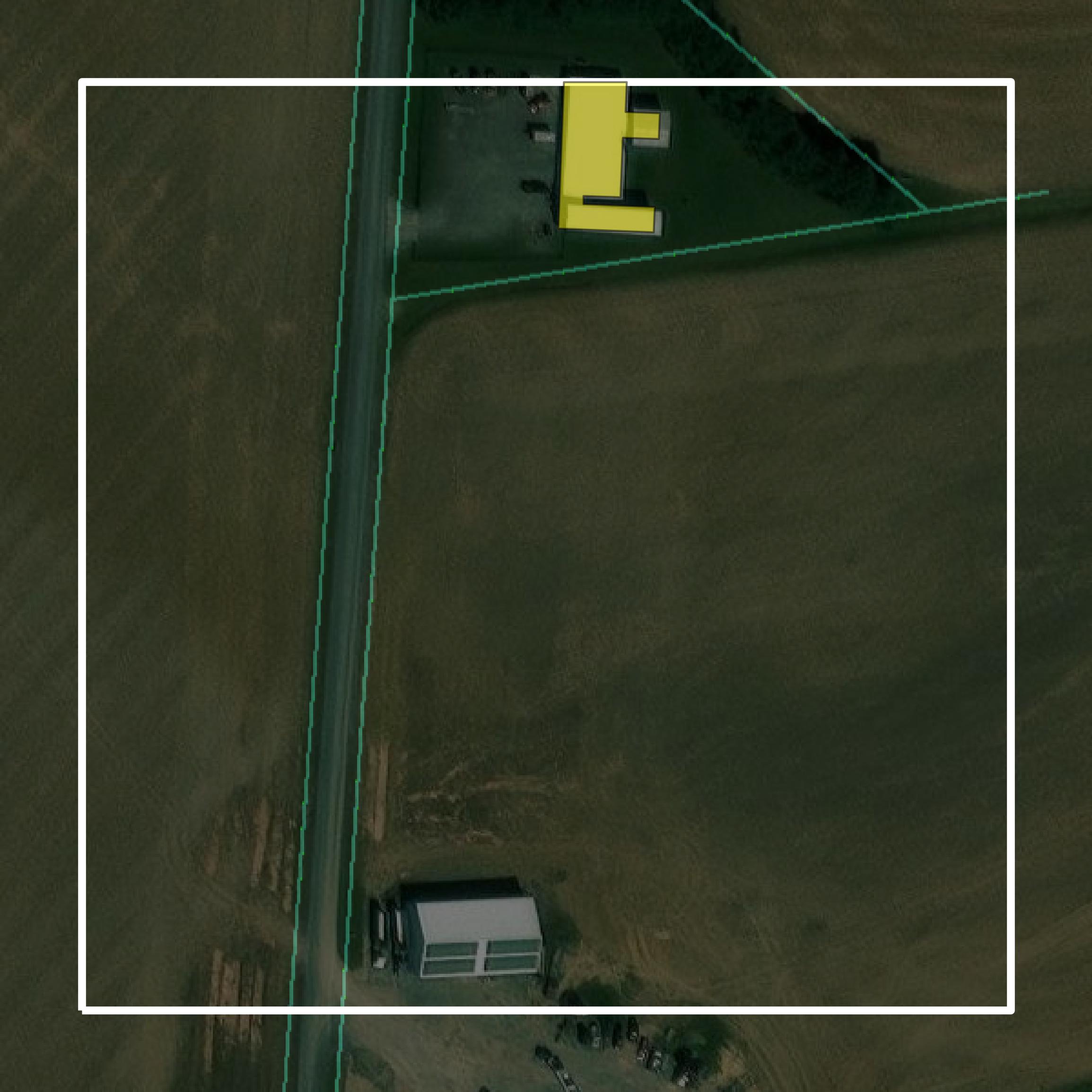This image shows parcel and building data in Union County created using GIS data in Equator.