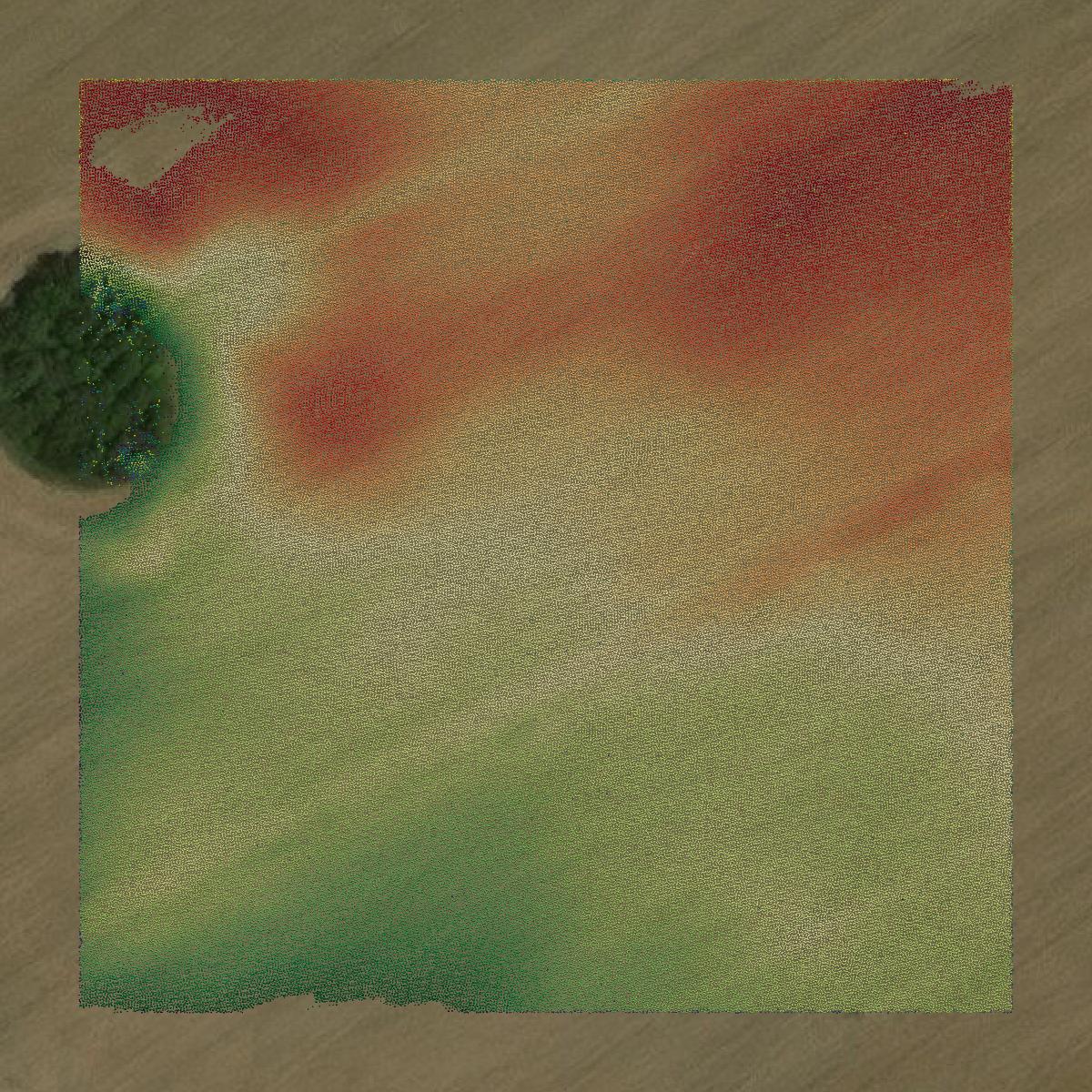 This image shows a LiDAR point cloud in Warren County created using GIS data in Equator.