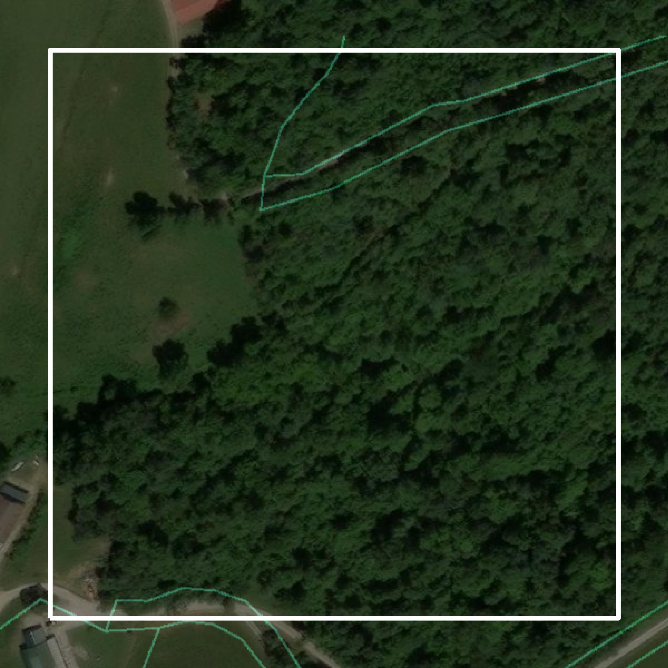 This image shows parcel and building data in Wolfe County created using GIS data in Equator.