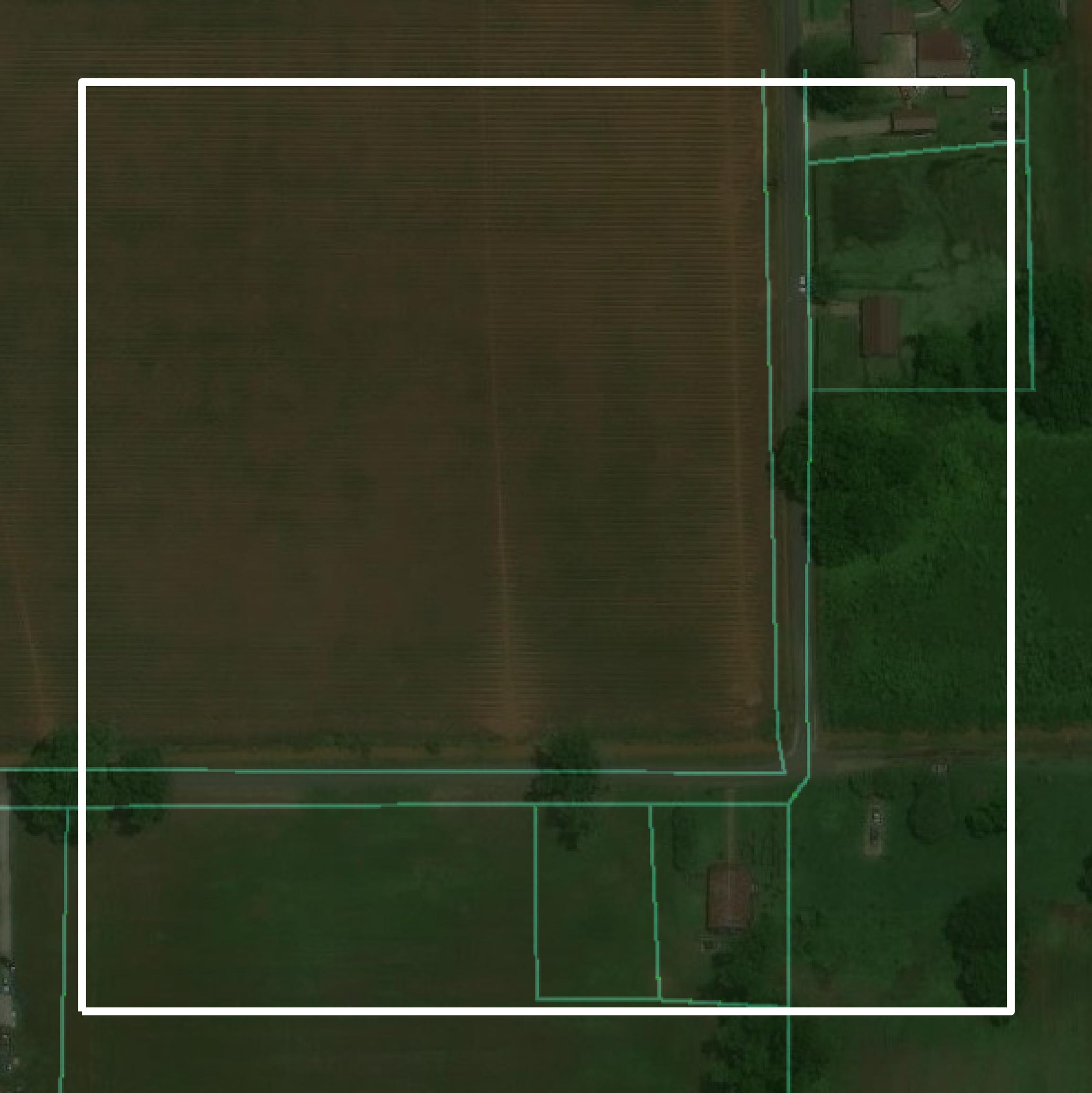 This image shows parcel and building data in Avoyelles Parish created using GIS data in Equator.