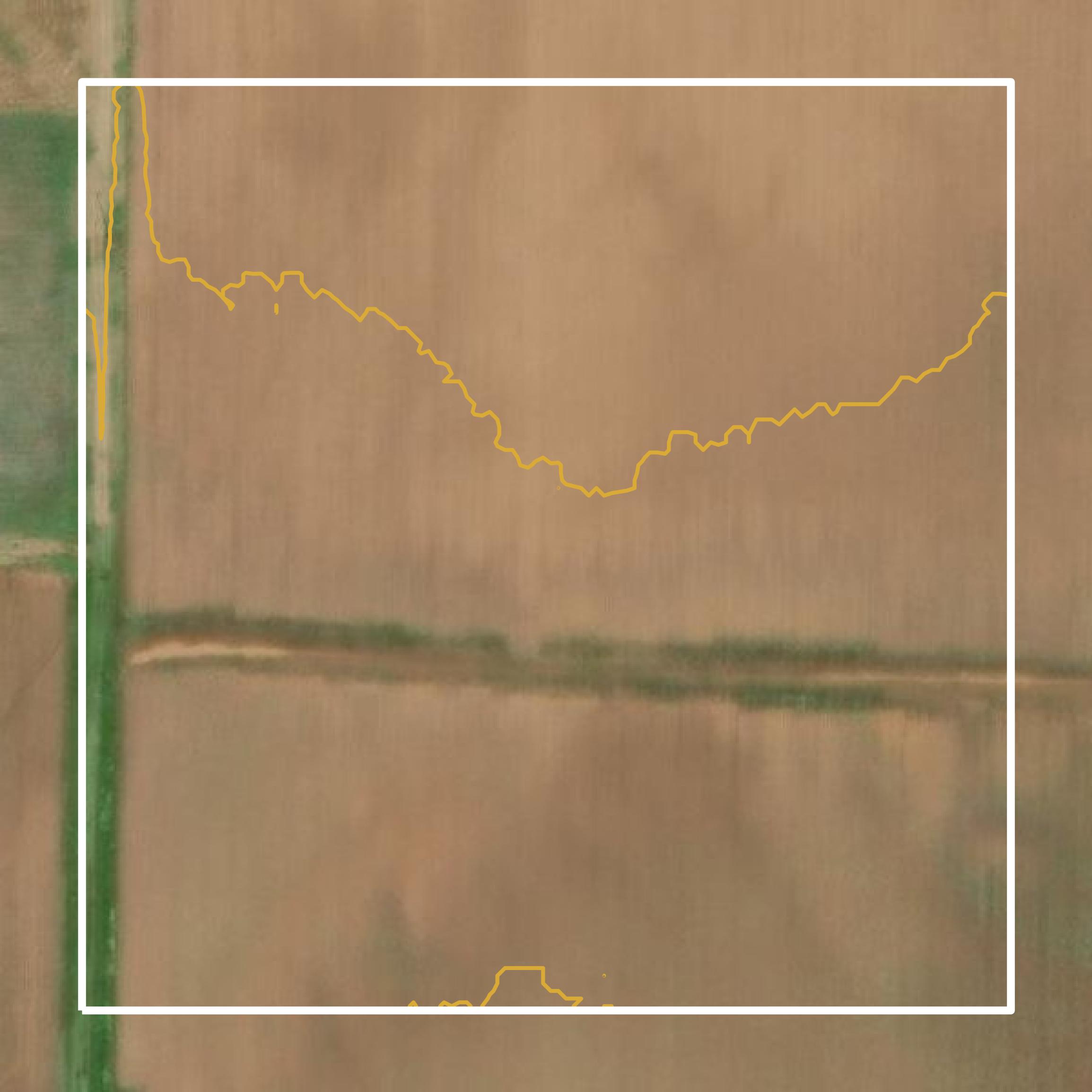 This image shows a contour map in Caddo Parish created using GIS data in Equator.