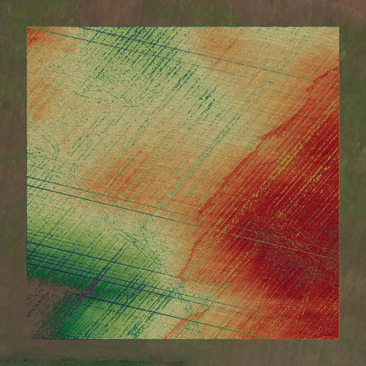 This image shows a LiDAR point cloud in Caddo Parish created using GIS data in Equator.