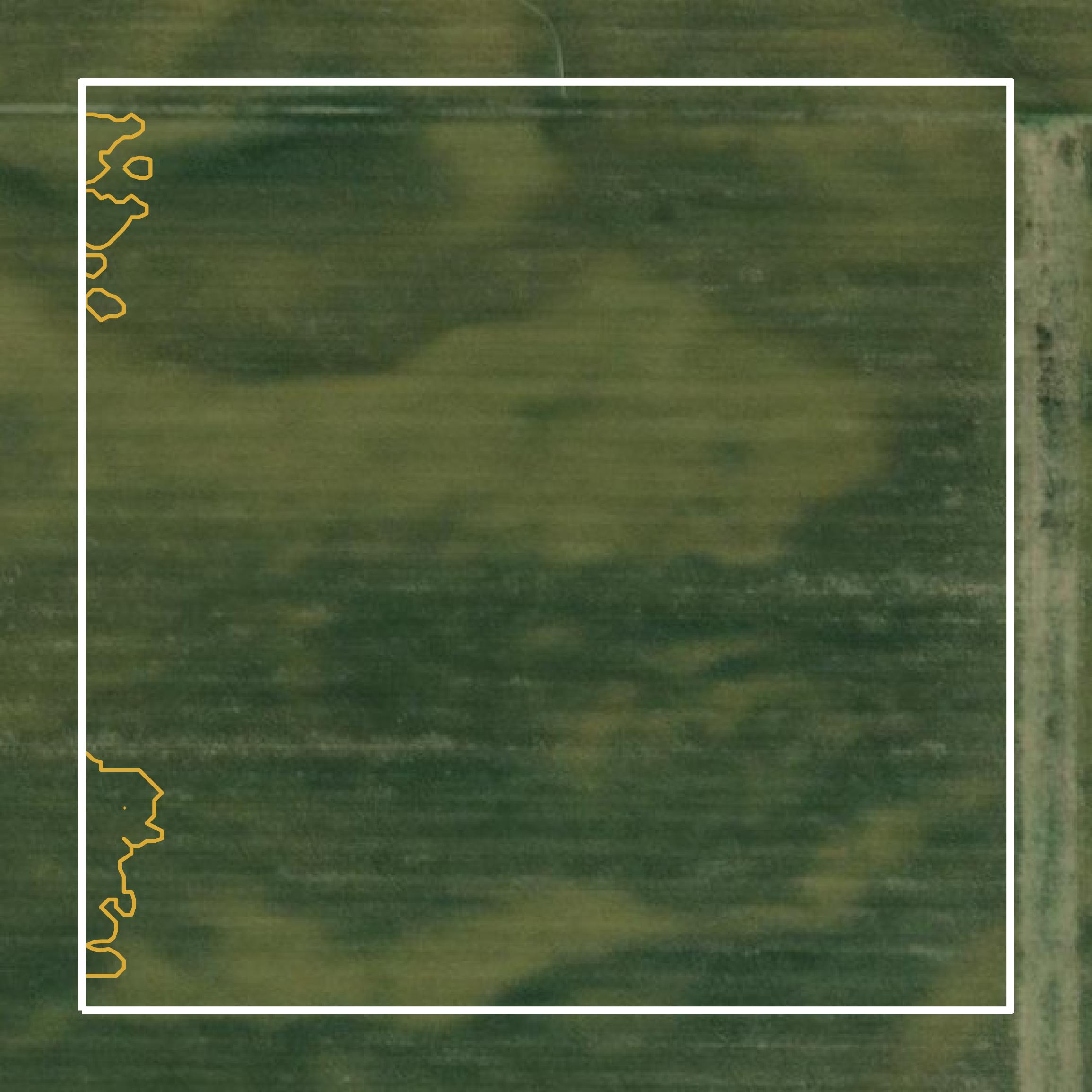 This image shows a contour map in Catahoula Parish created using GIS data in Equator.