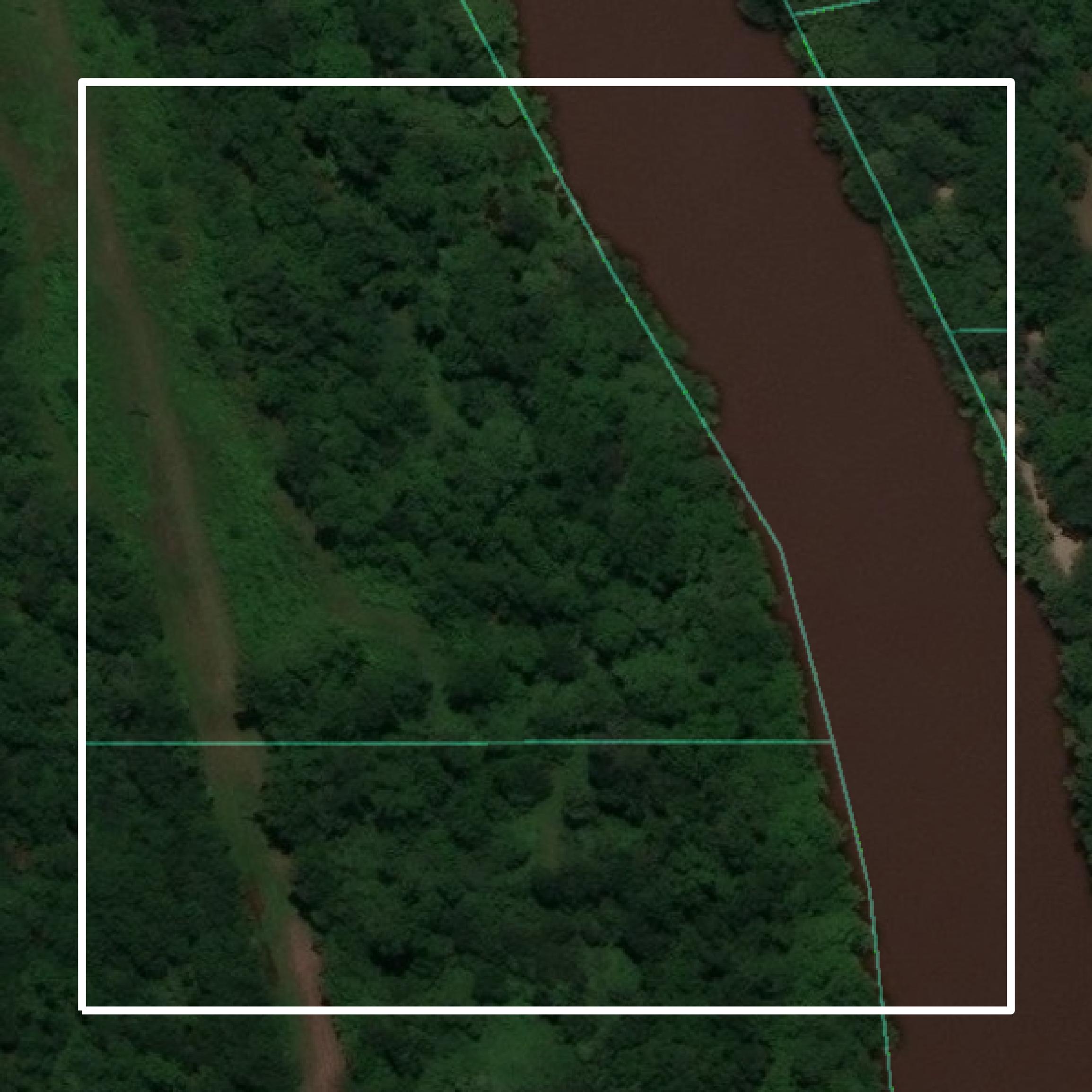 This image shows parcel and building data in Catahoula Parish created using GIS data in Equator.