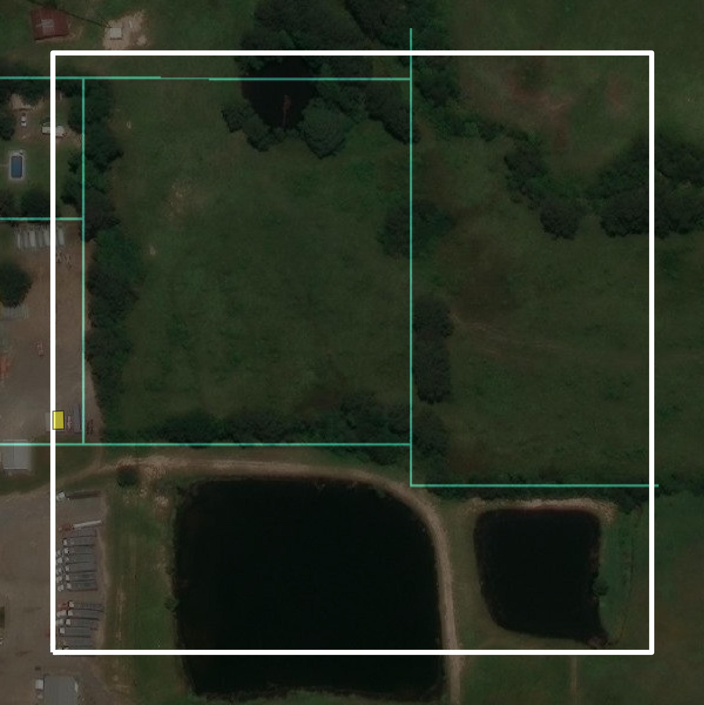This image shows parcel and building data in De Soto Parish created using GIS data in Equator.