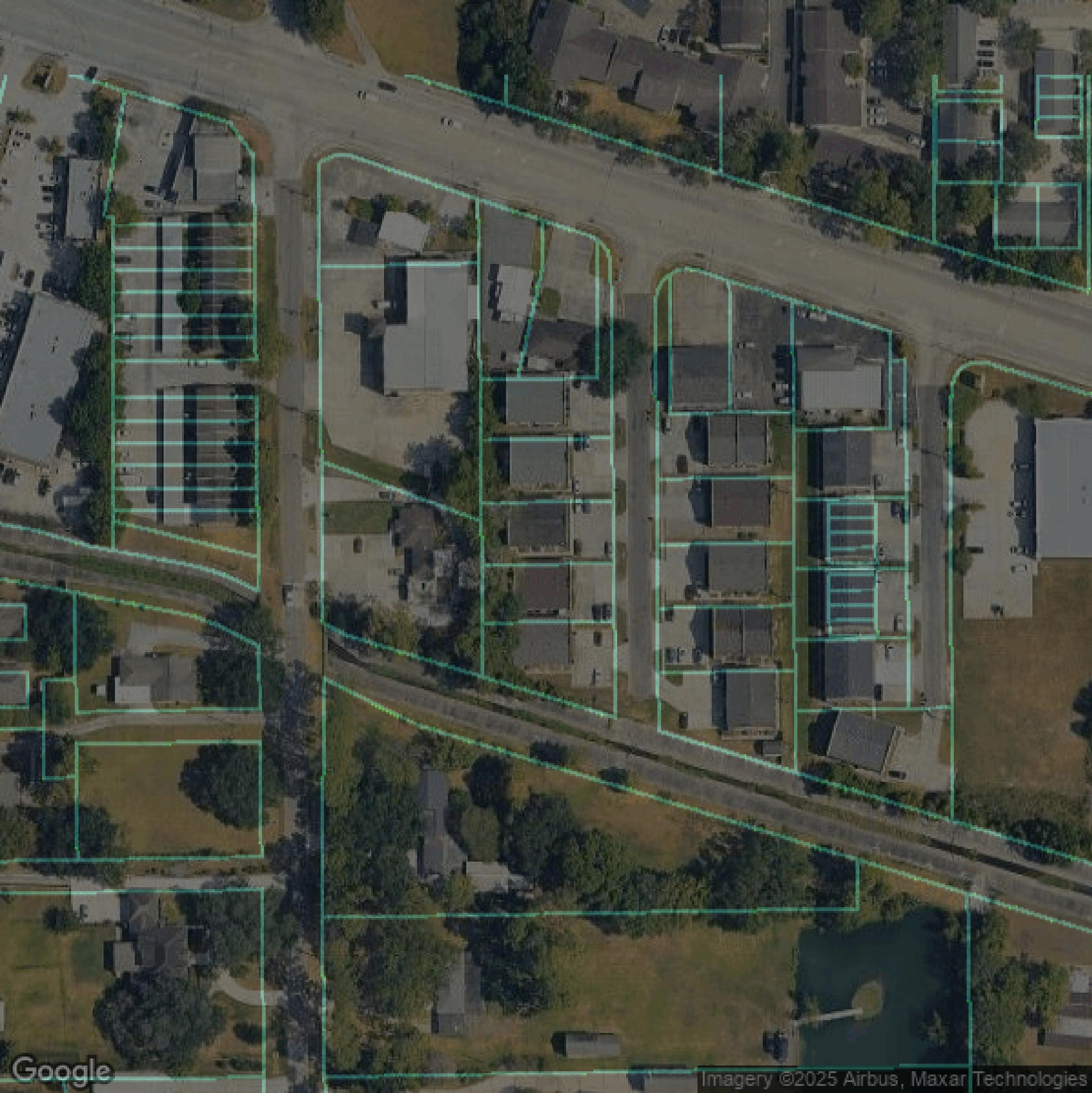 This image shows parcel data in East Baton Rouge Parish created using GIS data in Equator.