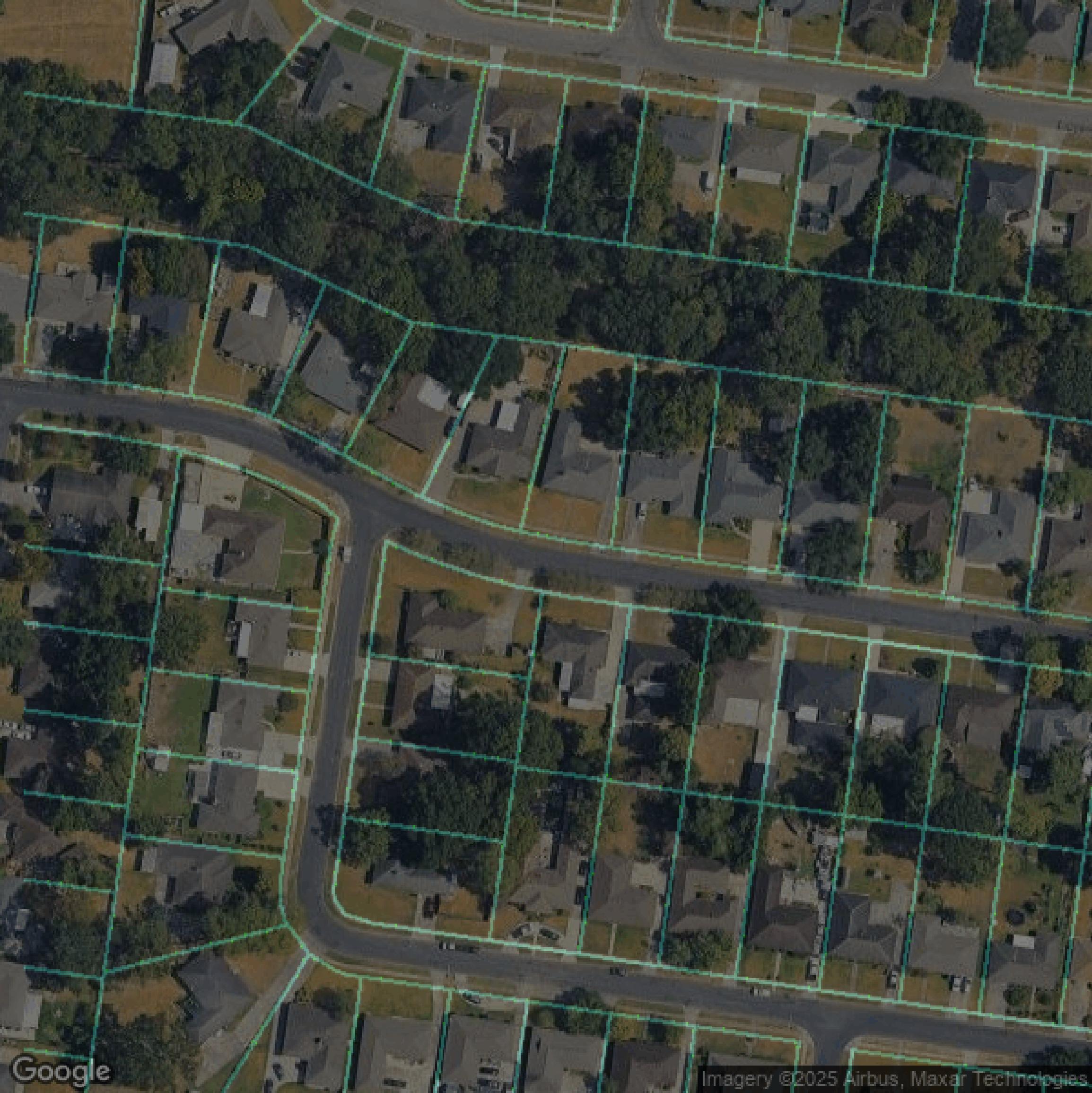 This image shows parcel data in East Baton Rouge Parish created using GIS data in Equator.