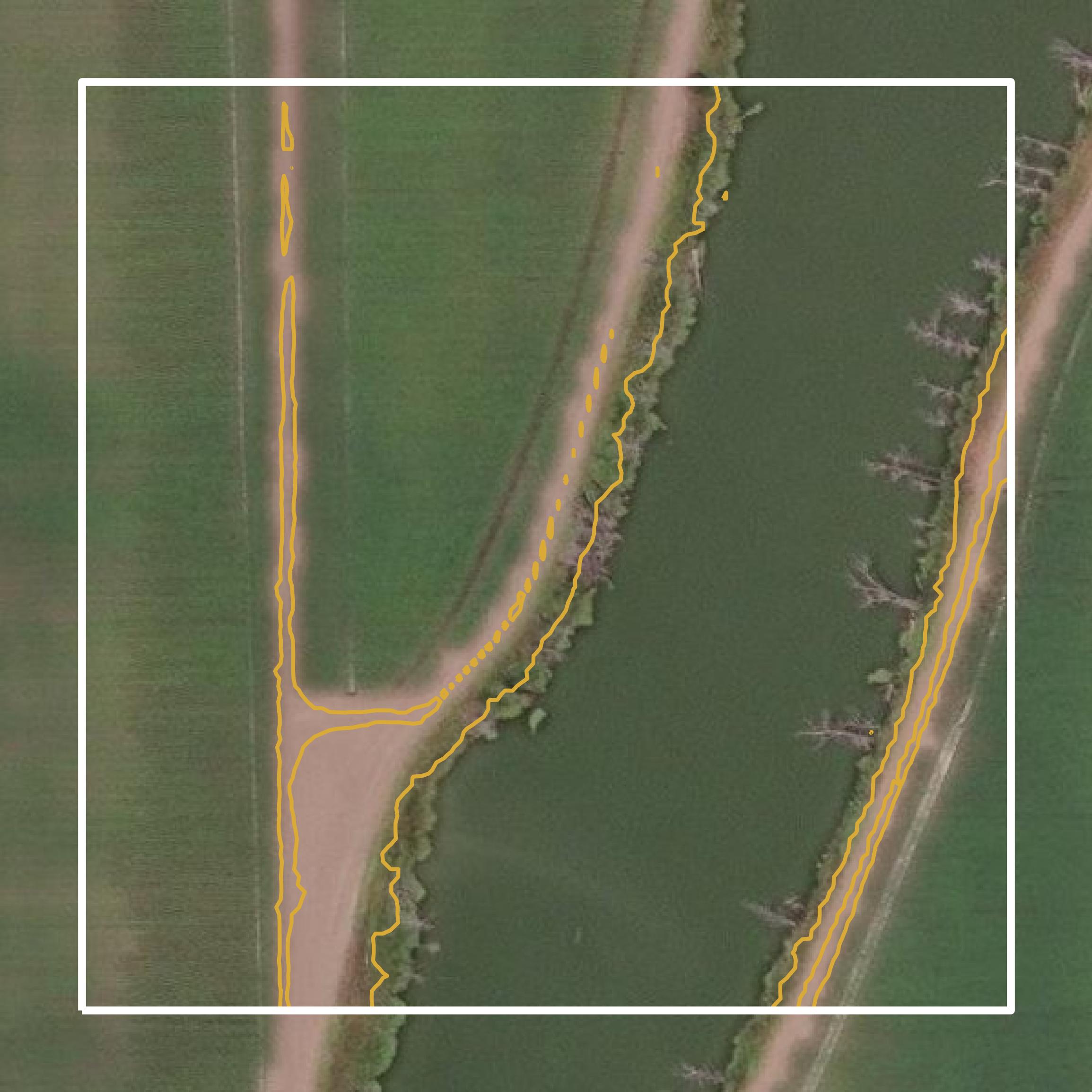 This image shows a contour map in Franklin Parish created using GIS data in Equator.
