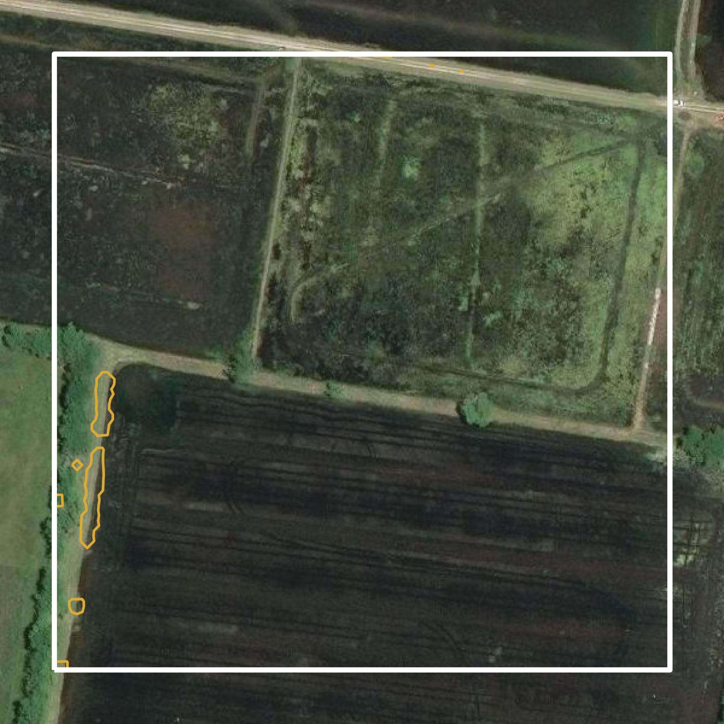 This image shows a contour map in Lafayette Parish created using GIS data in Equator.