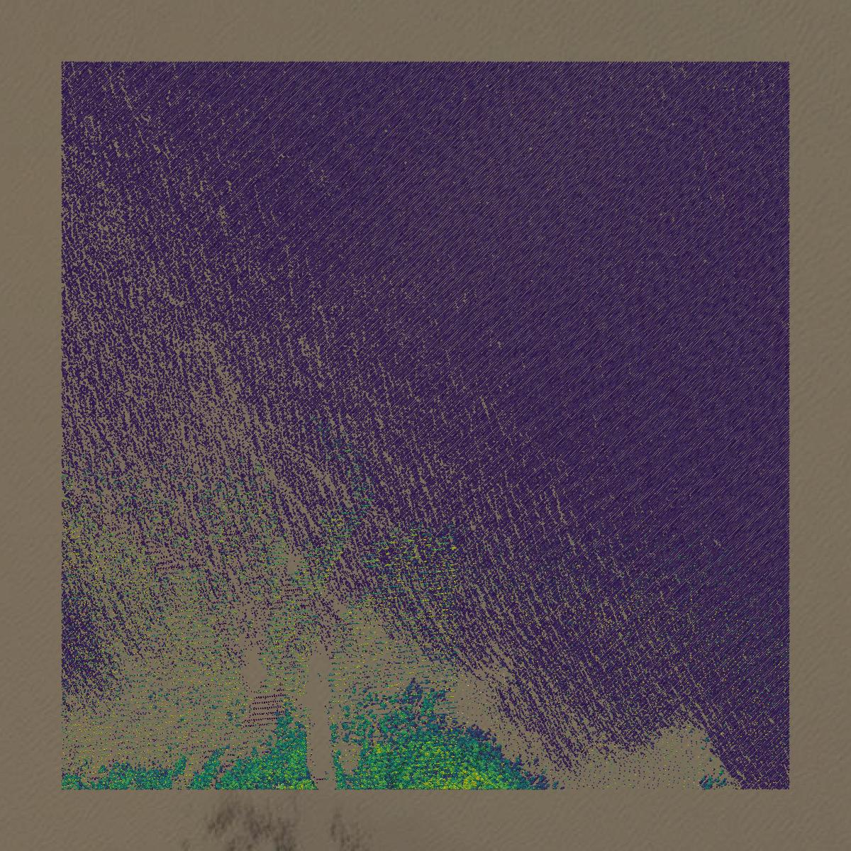 This image shows a LiDAR point cloud in Plaquemines Parish created using GIS data in Equator.