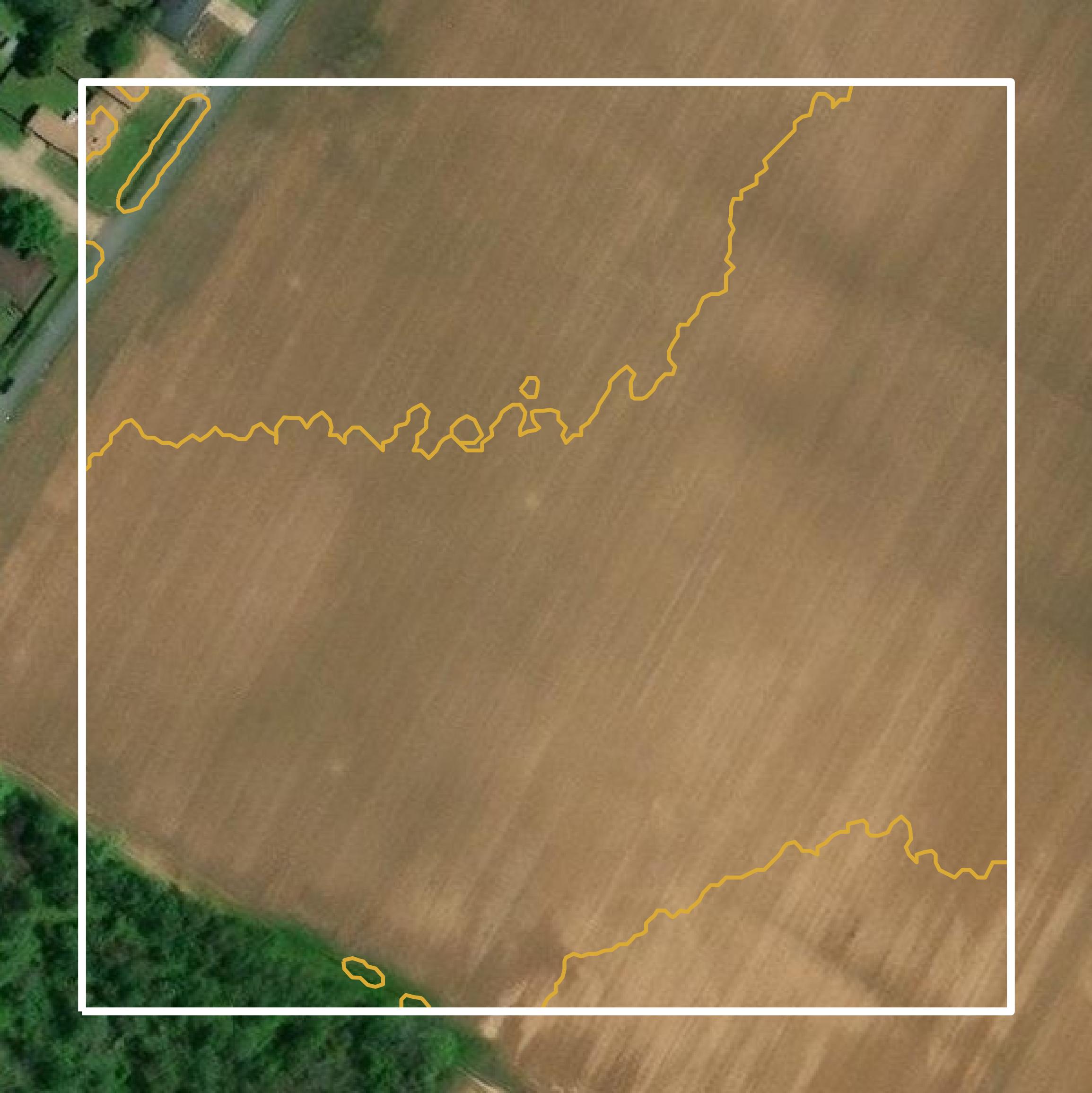 This image shows a contour map in Rapides Parish created using GIS data in Equator.