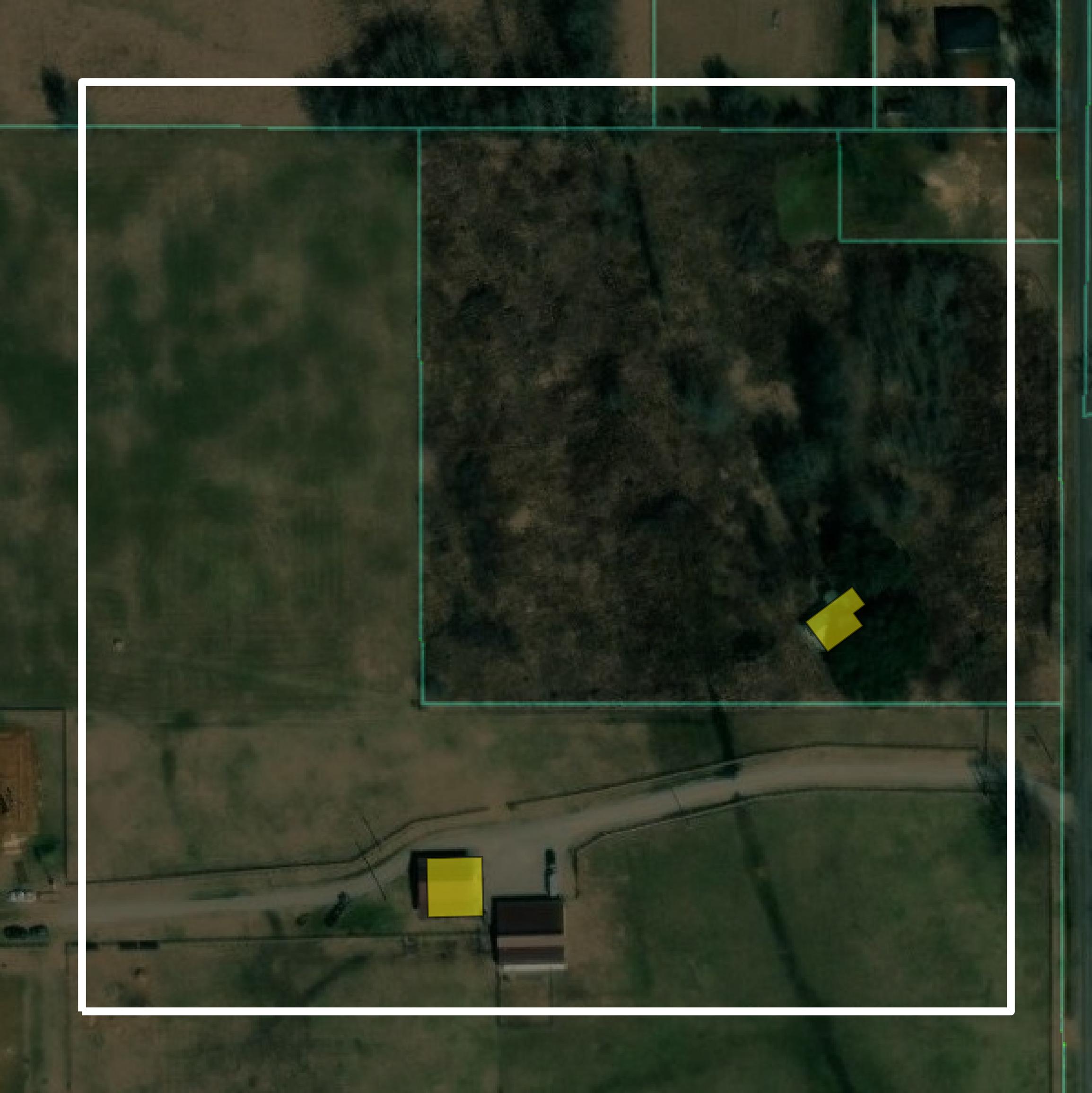 This image shows parcel and building data in Richland Parish created using GIS data in Equator.