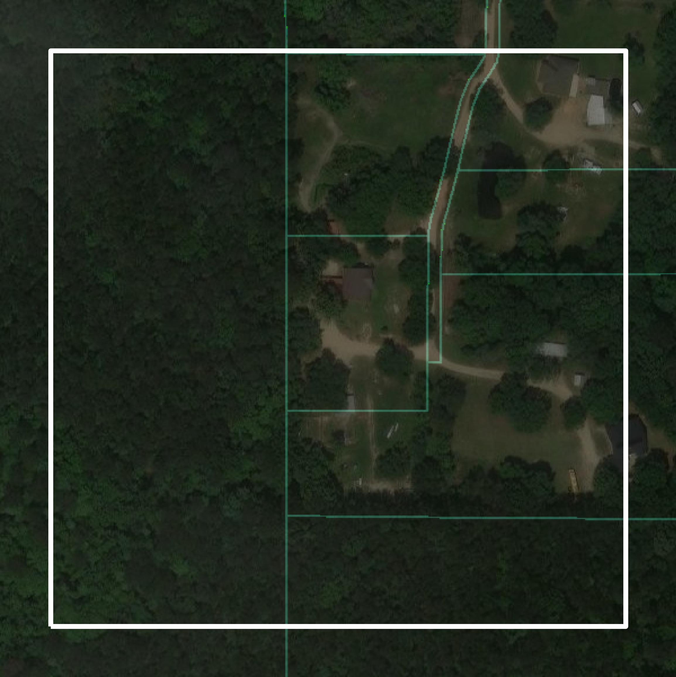 This image shows parcel and building data in Tangipahoa Parish created using GIS data in Equator.