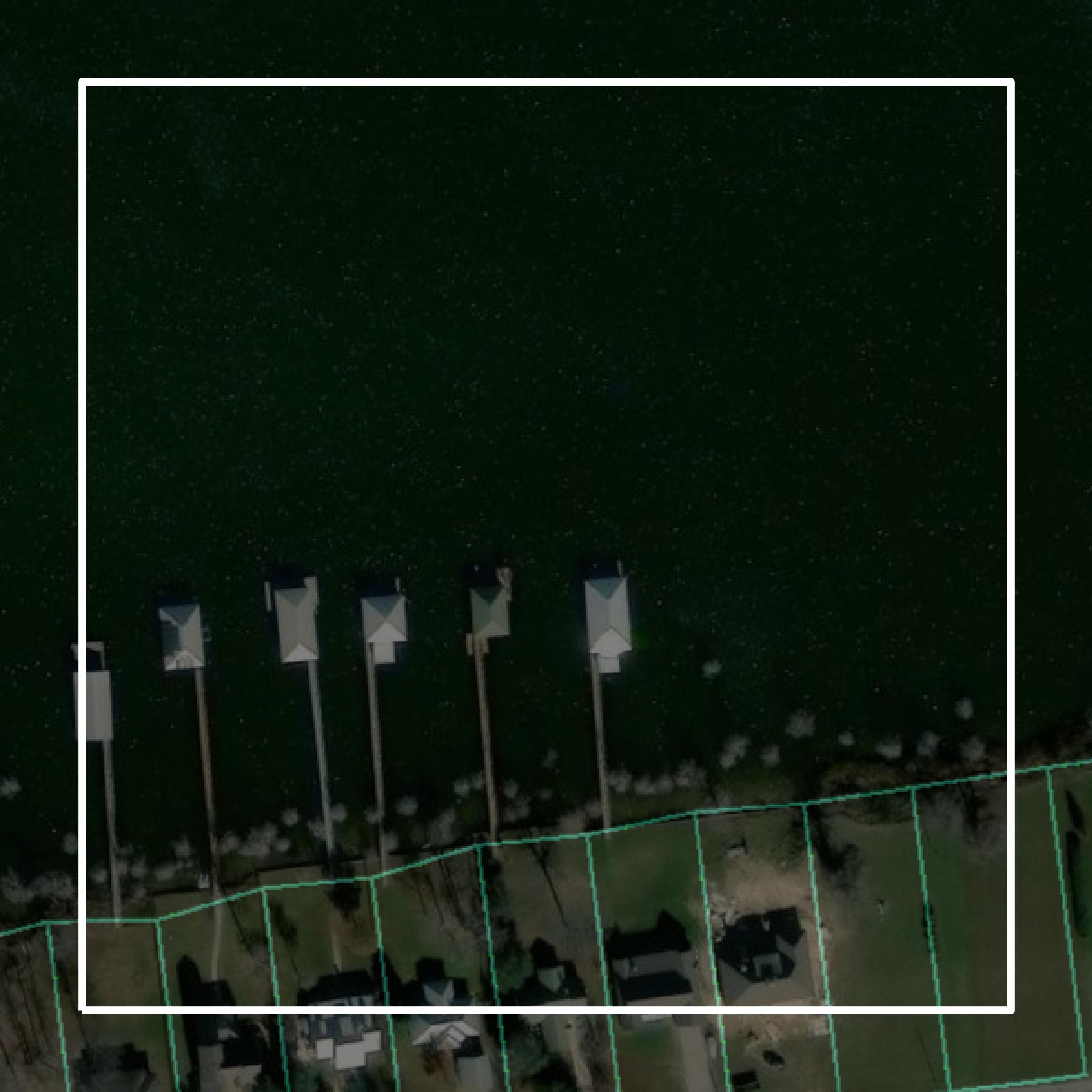 This image shows parcel and building data in Tensas Parish created using GIS data in Equator.