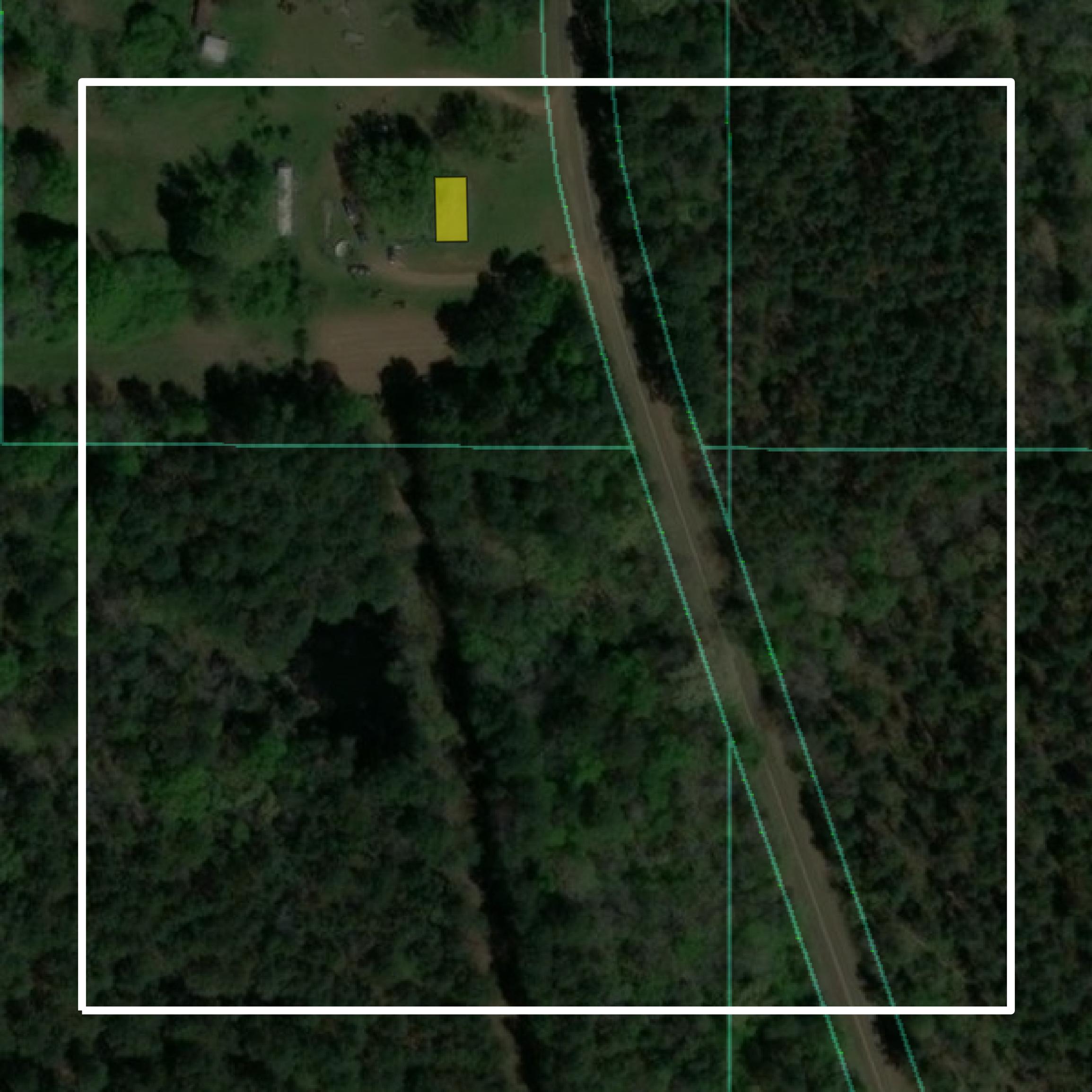 This image shows parcel and building data in Webster Parish created using GIS data in Equator.