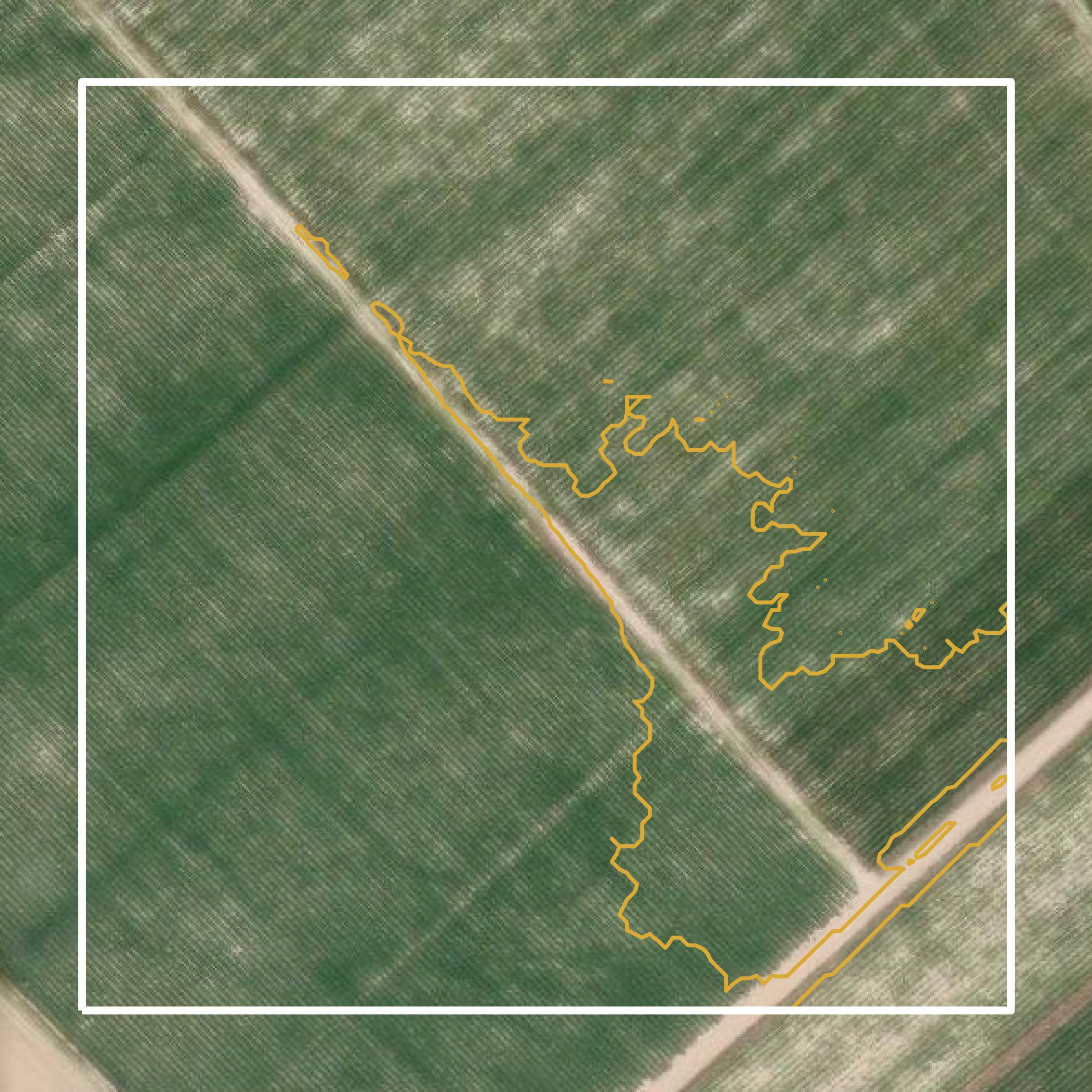 This image shows a contour map in West Baton Rouge Parish created using GIS data in Equator.