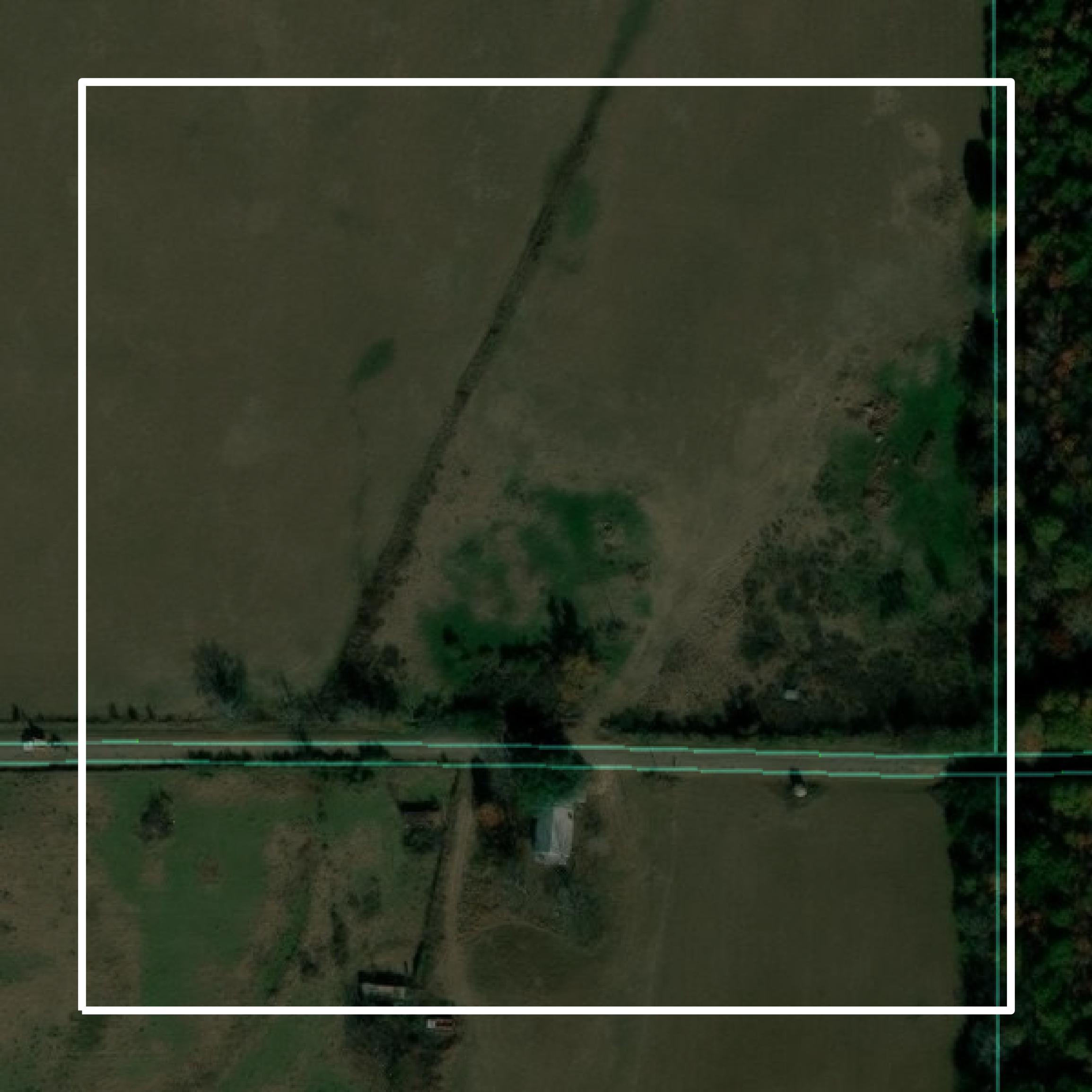 This image shows parcel and building data in West Carroll Parish created using GIS data in Equator.