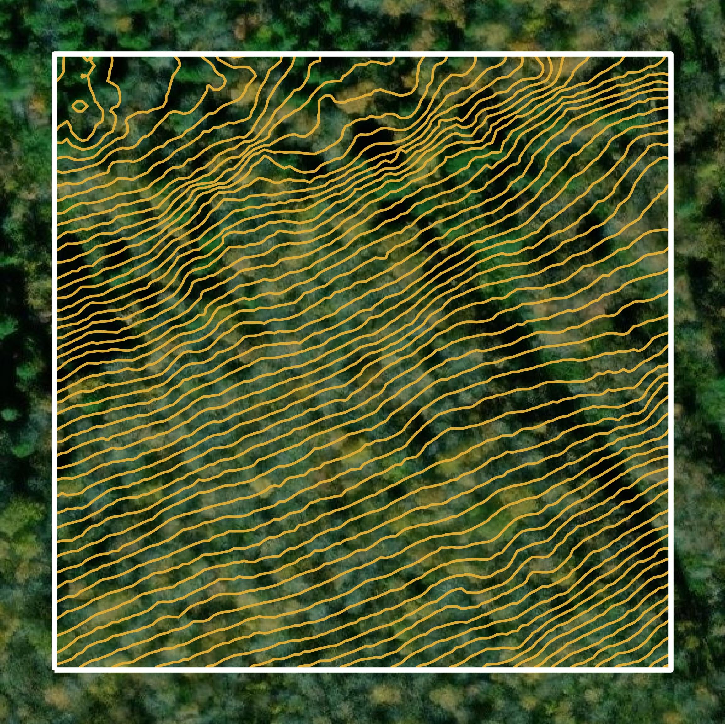 This image shows a contour map in Knox County created using GIS data in Equator.
