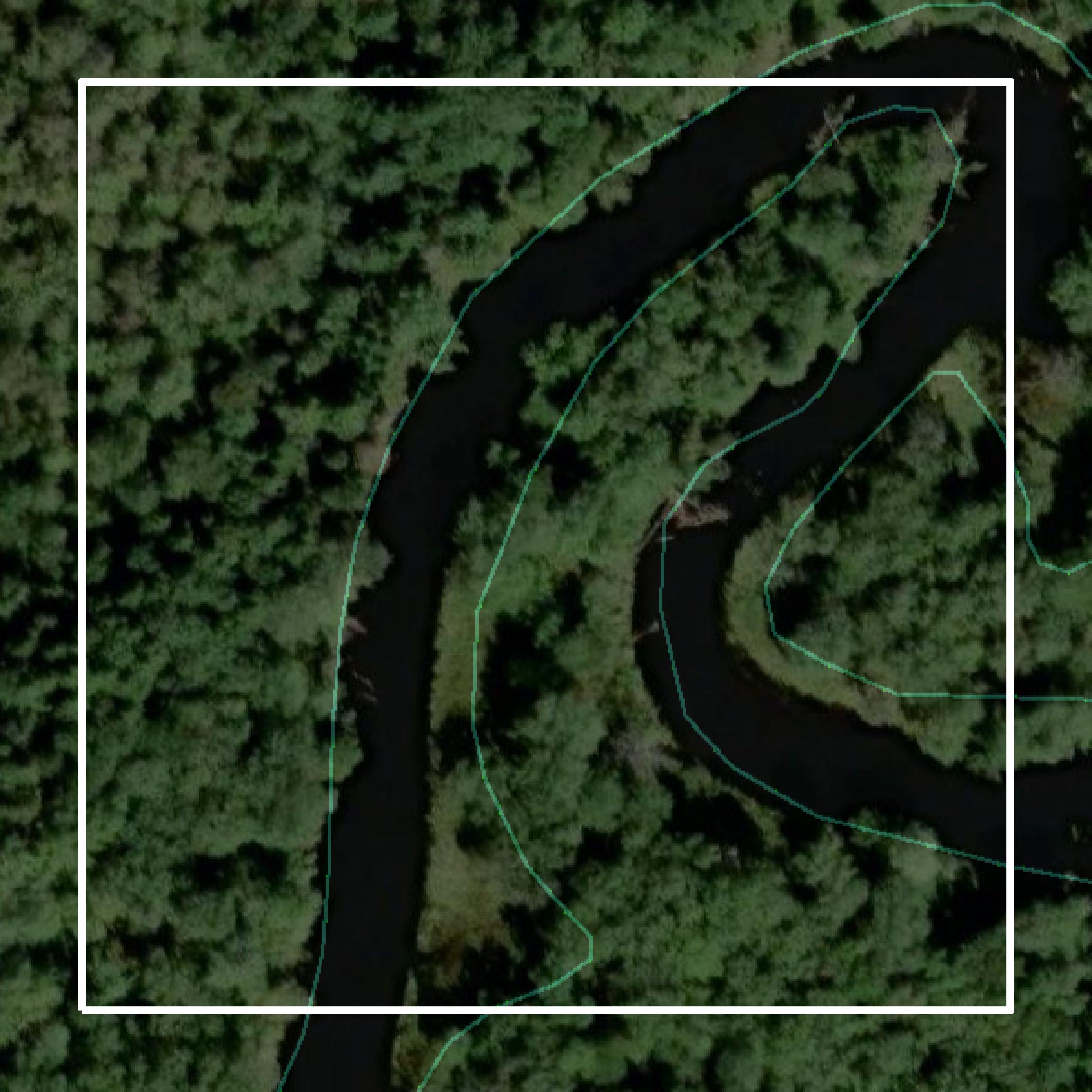 This image shows parcel and building data in Penobscot County created using GIS data in Equator.