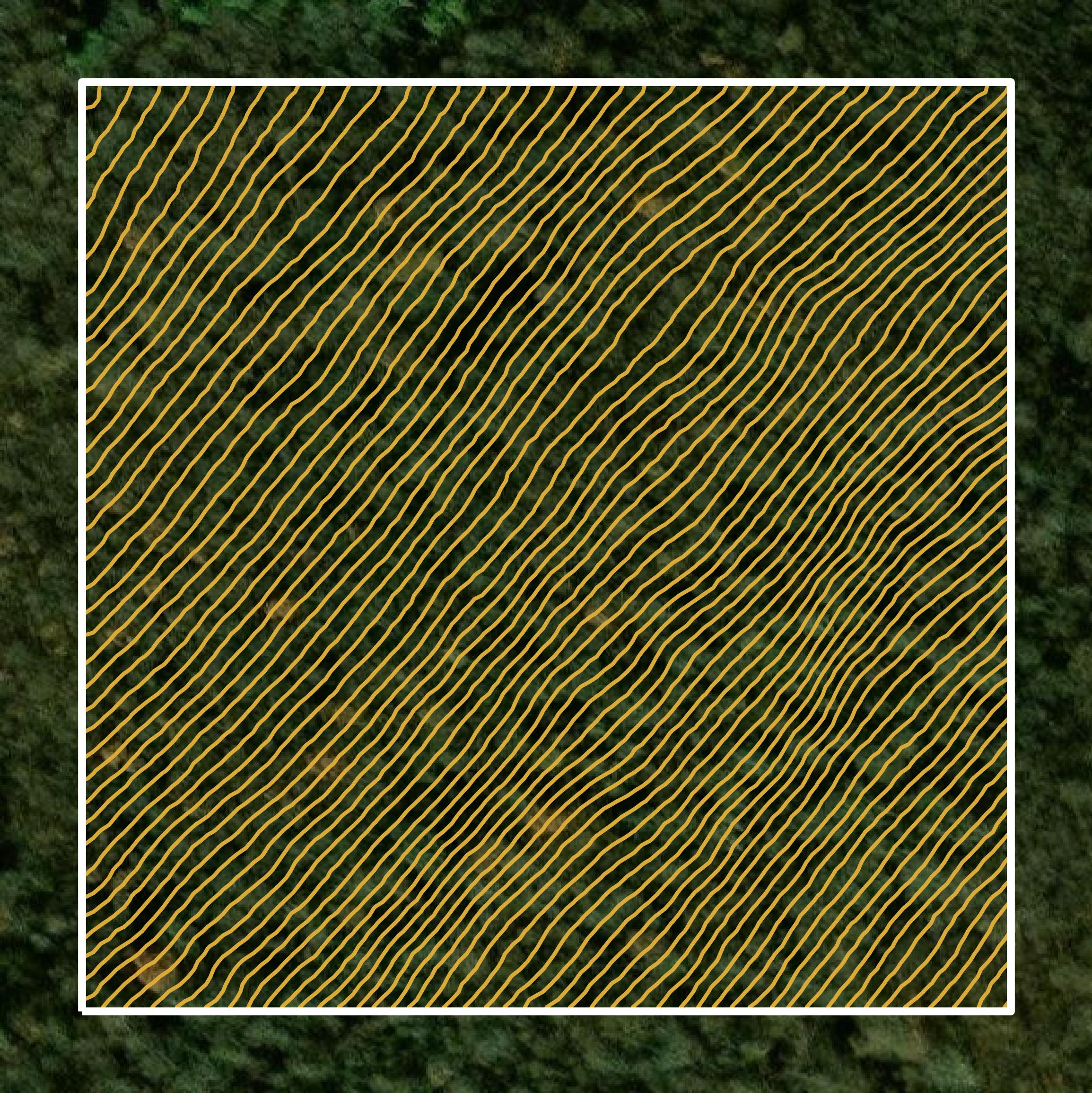 This image shows a contour map in Allegany County created using GIS data in Equator.