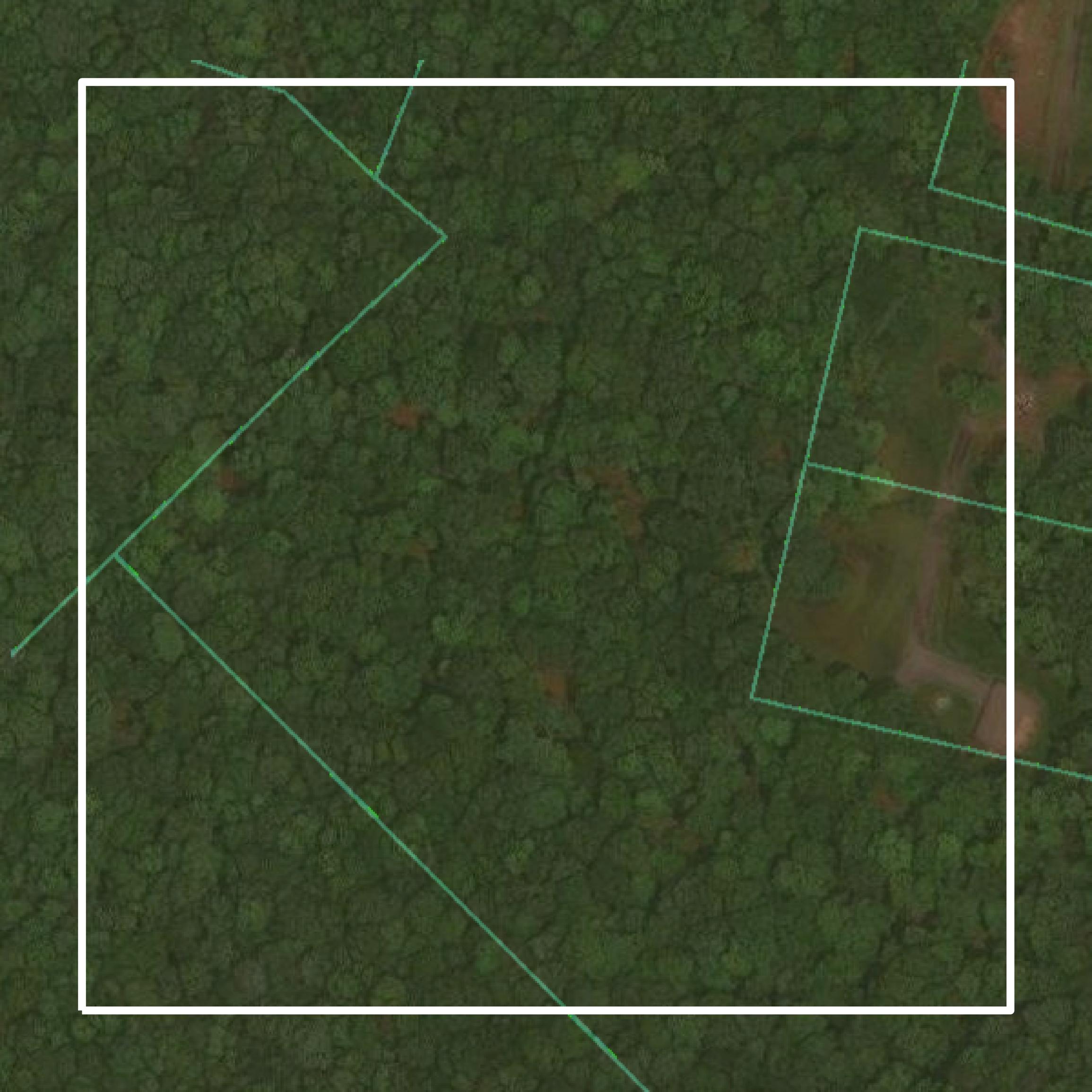 This image shows parcel and building data in Garrett County created using GIS data in Equator.