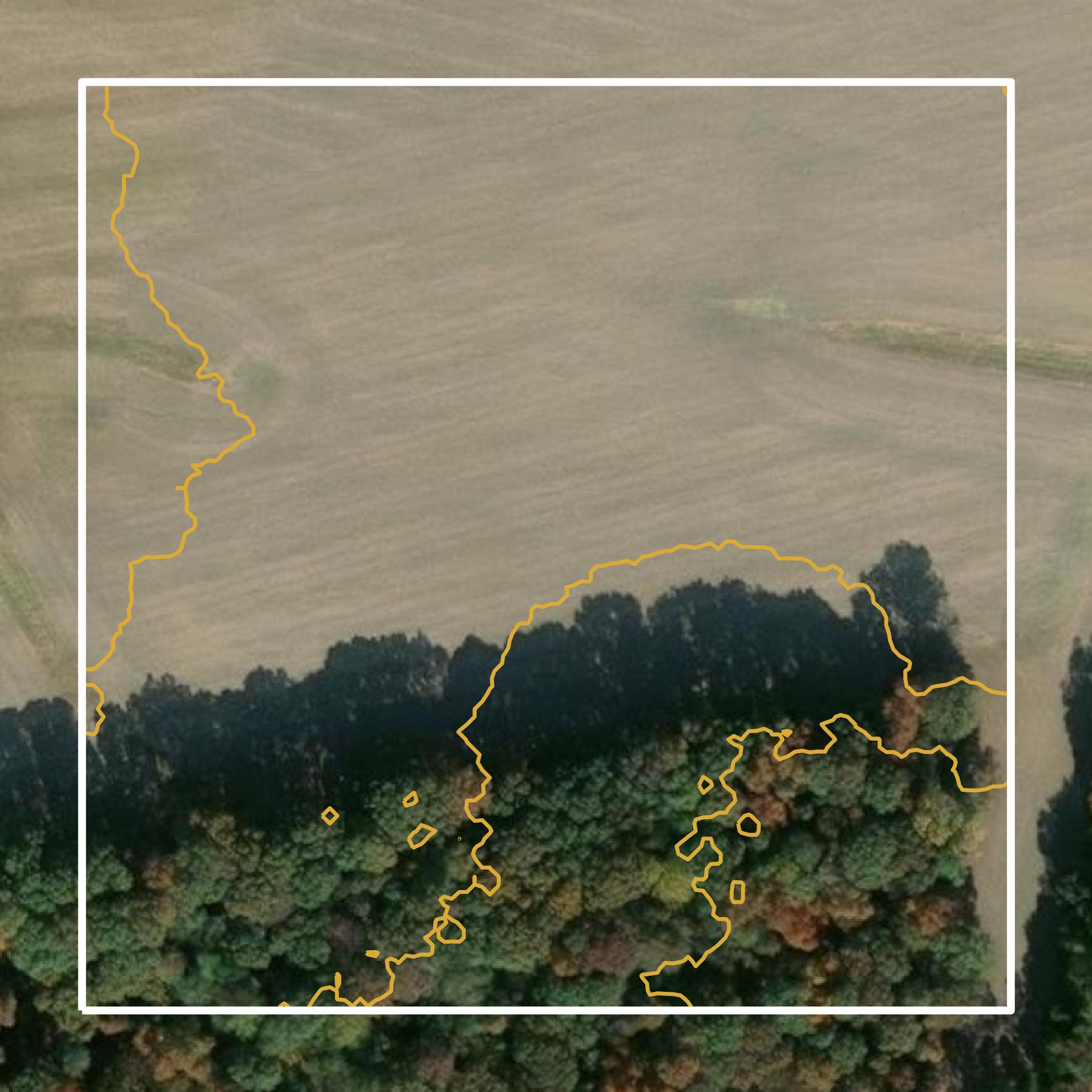 This image shows a contour map in Kent County created using GIS data in Equator.