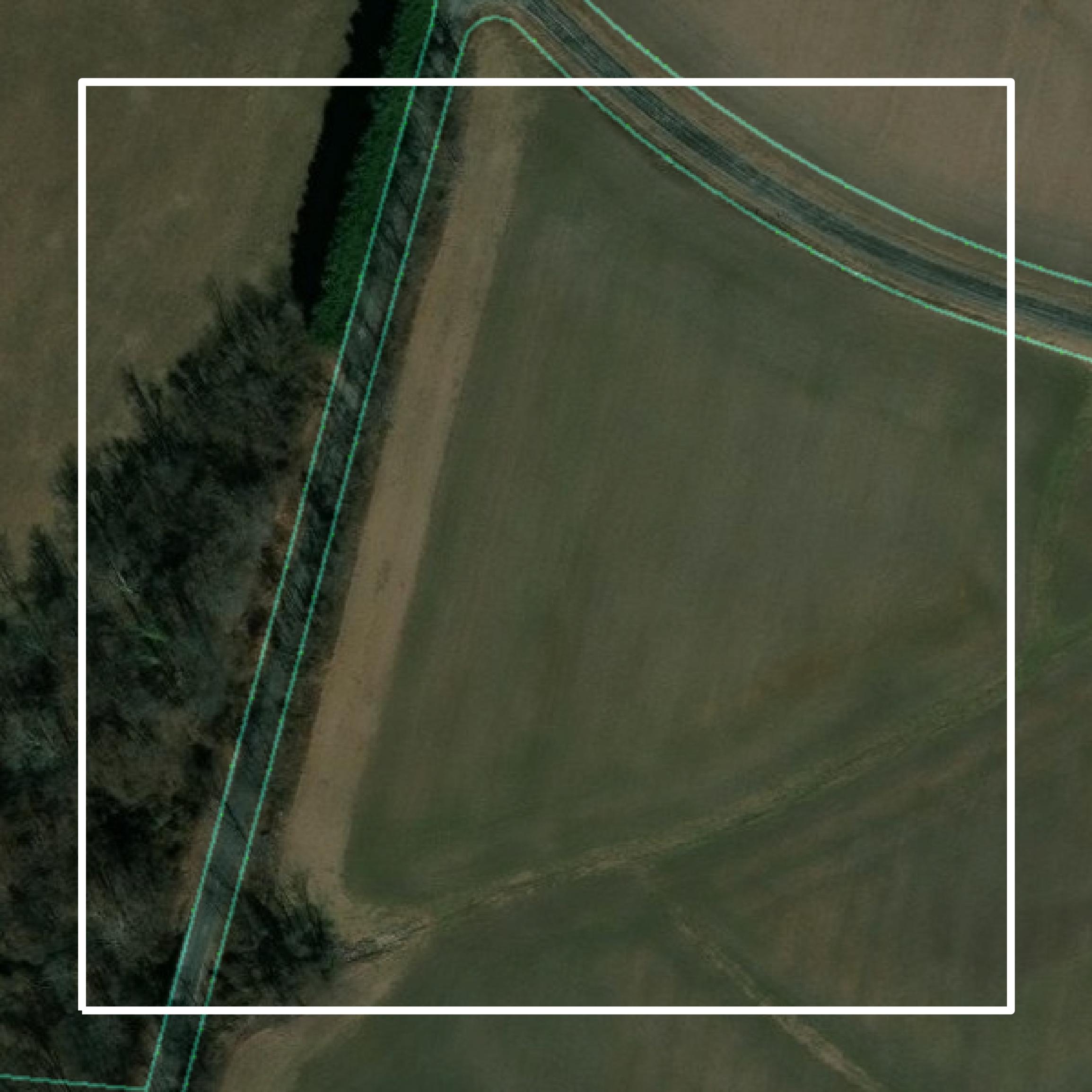 This image shows parcel and building data in Kent County created using GIS data in Equator.