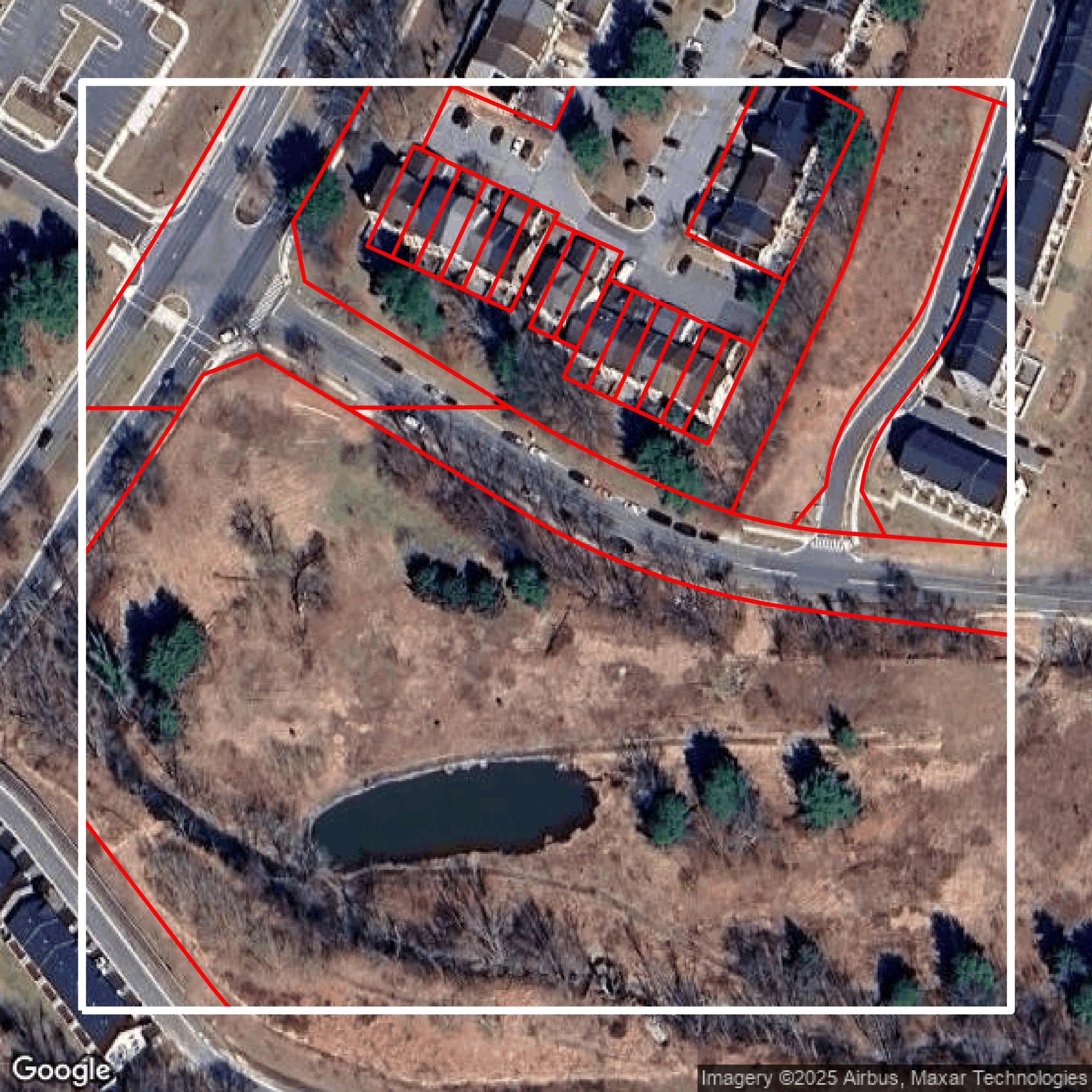This image shows parcel data in Montgomery County created using GIS data in Equator.