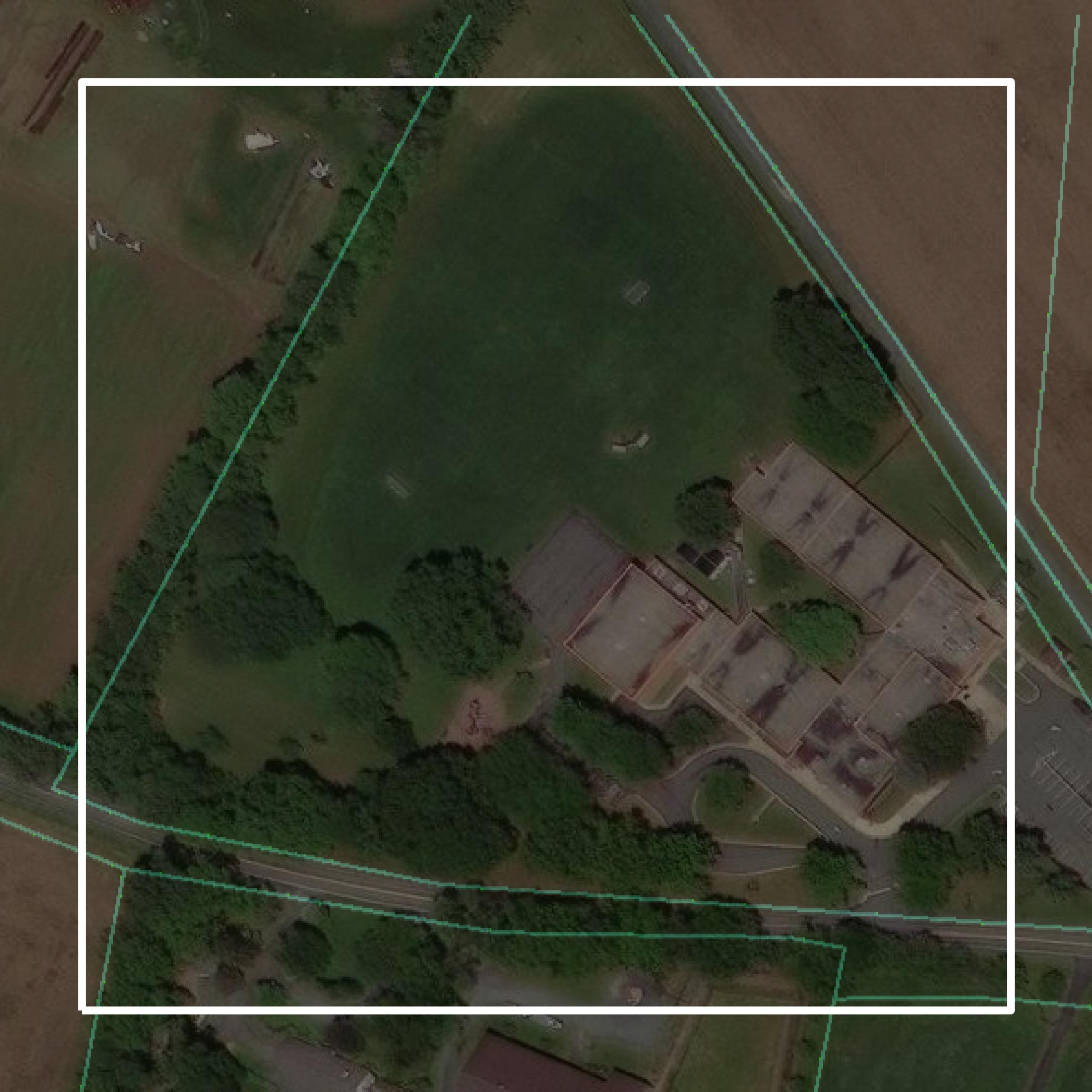 This image shows parcel and building data in Montgomery County created using GIS data in Equator.