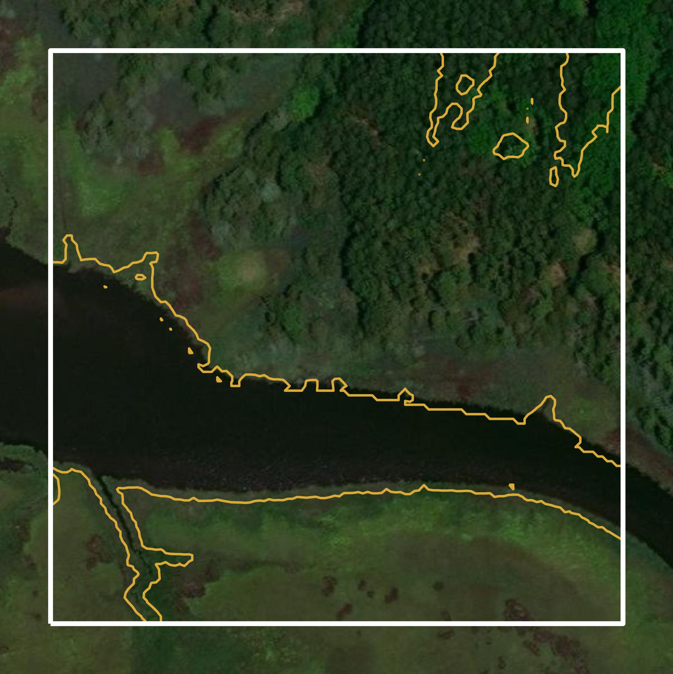 This image shows a contour map in Somerset County created using GIS data in Equator.