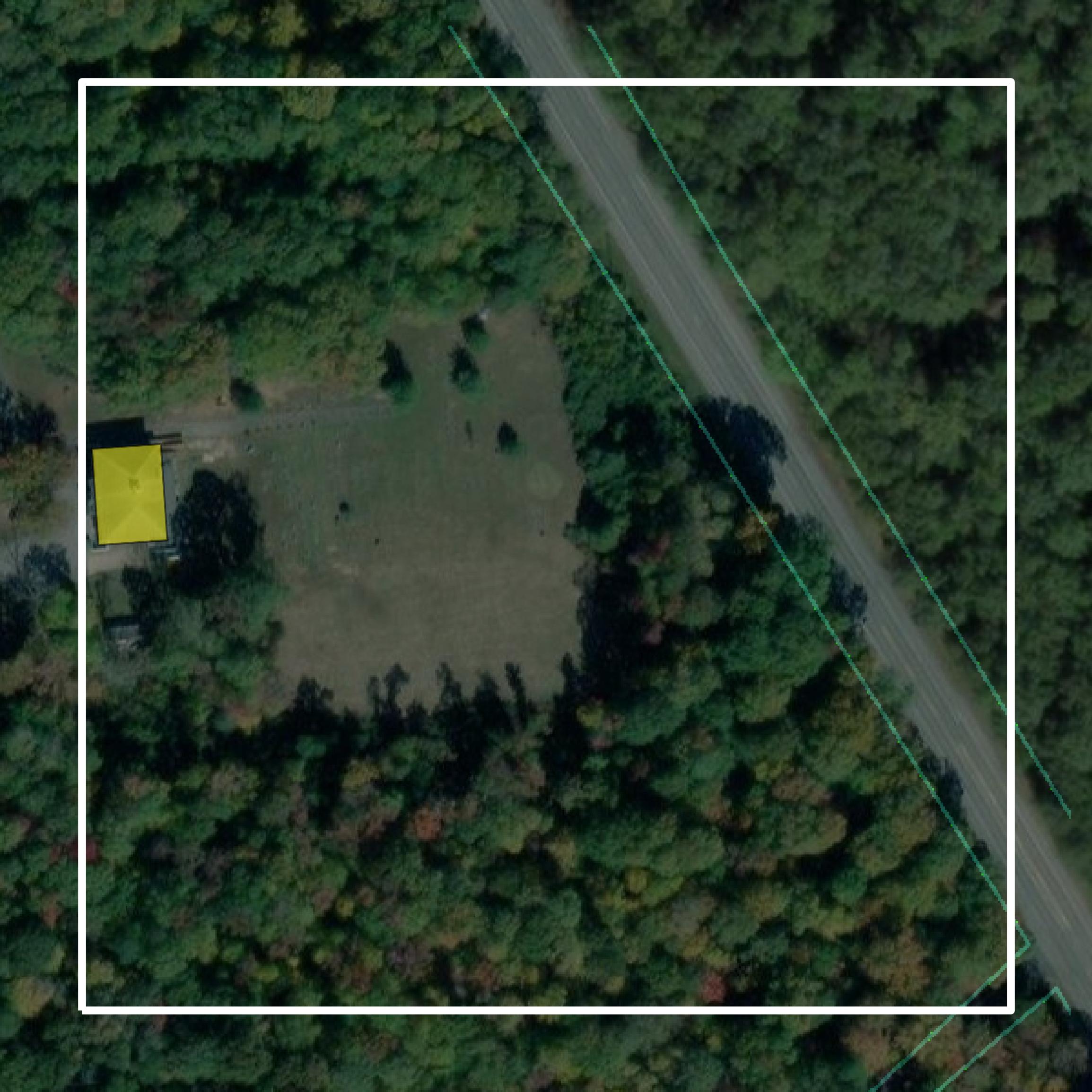 This image shows parcel and building data in St. Mary's County created using GIS data in Equator.