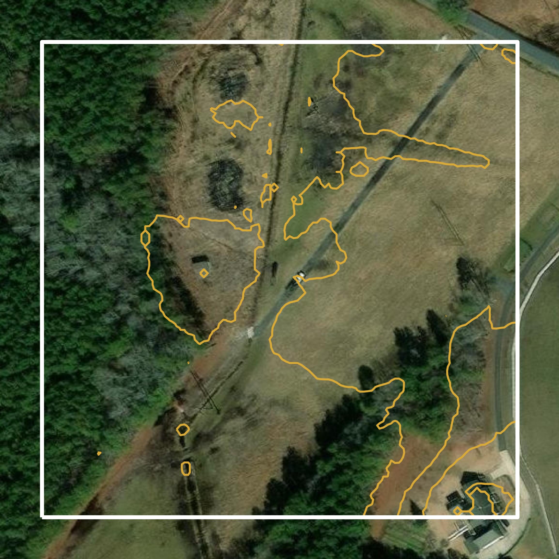 This image shows a contour map in Wicomico County created using GIS data in Equator.
